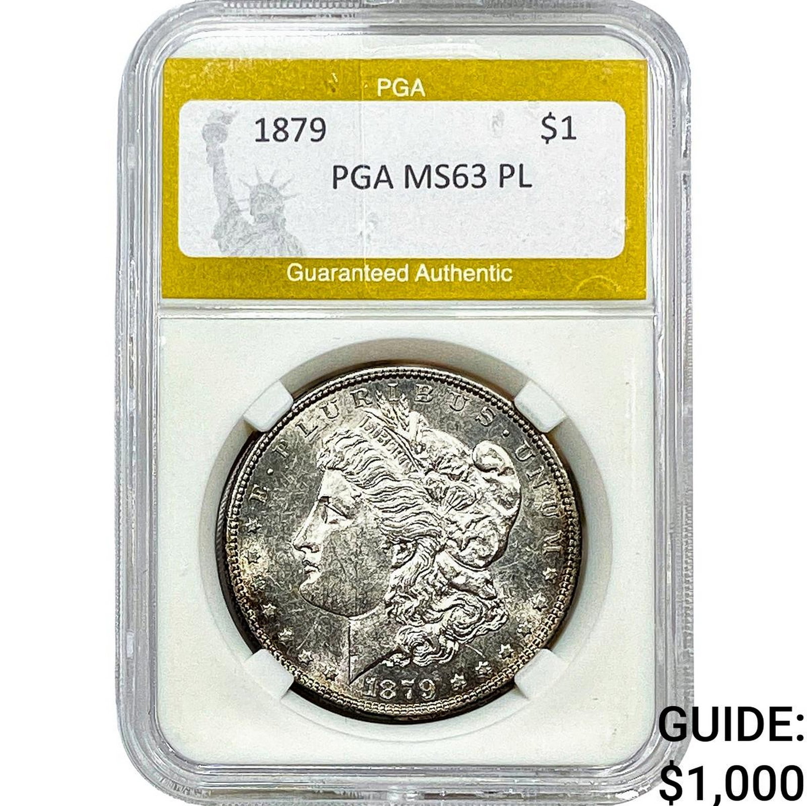 1879 Morgan Silver Dollar PGA MS63 PL: 1879 Morgan Silver Dollar PGA MS63 PL