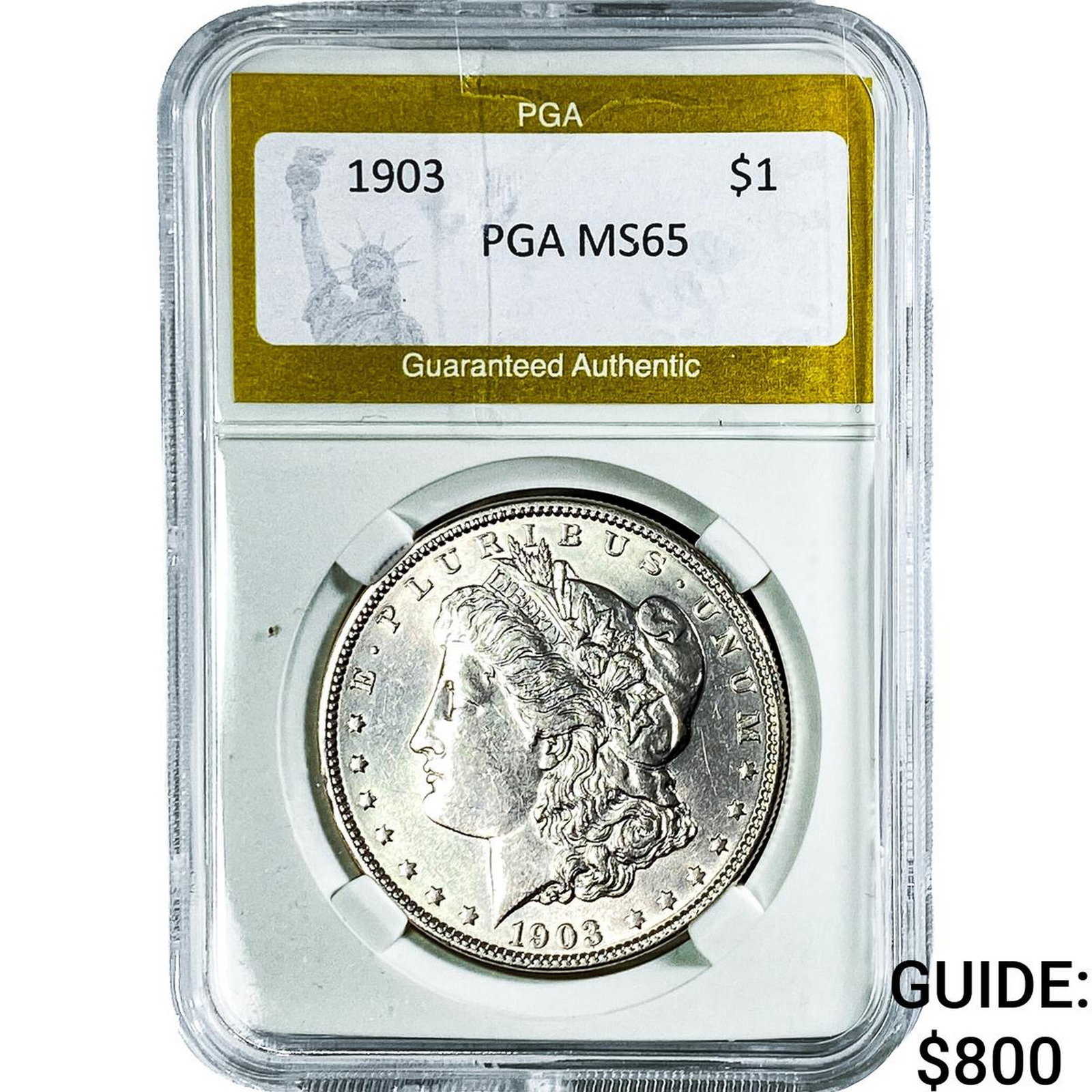 1903 Morgan Silver Dollar PGA MS65: 1903 Morgan Silver Dollar PGA MS65