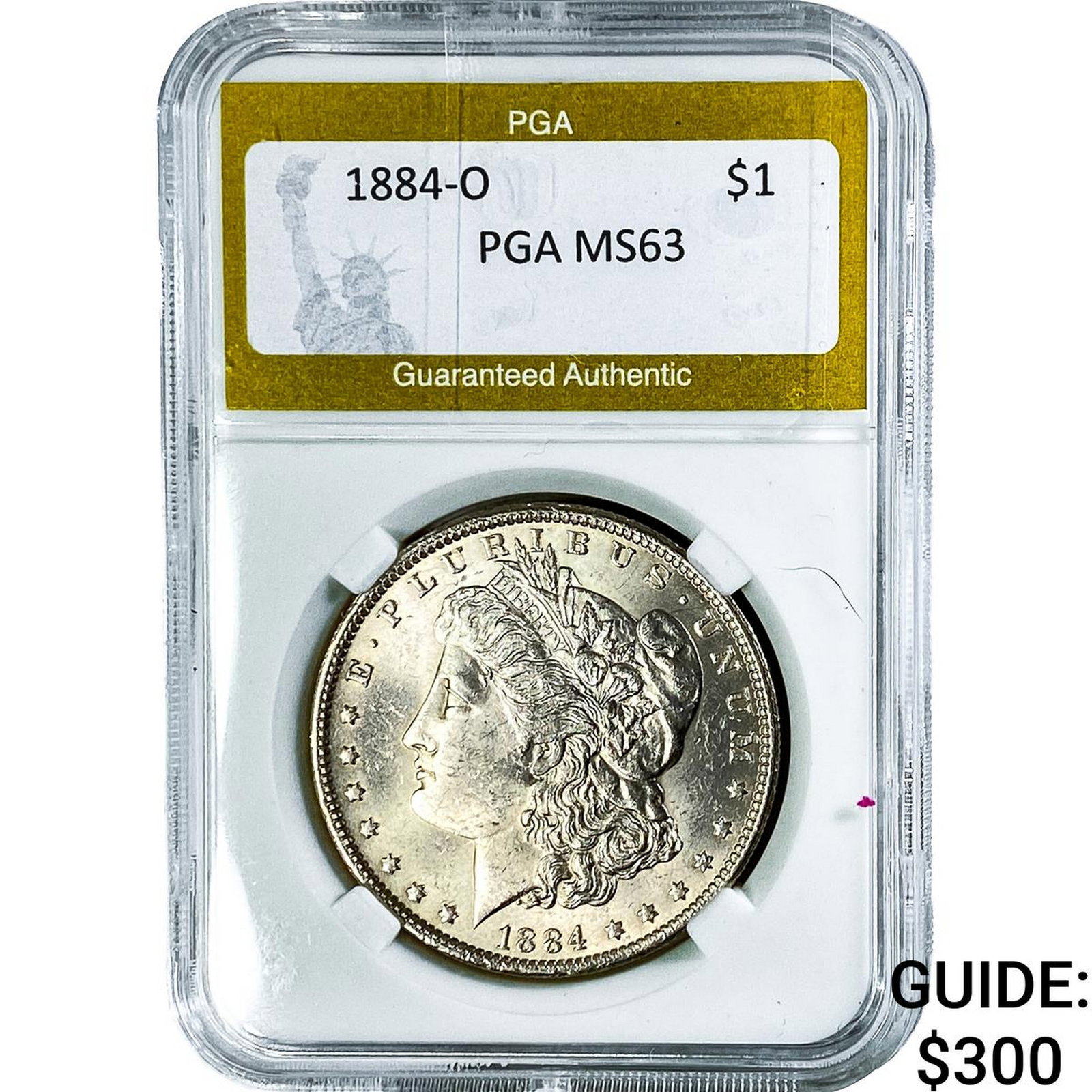1884-O Morgan Silver Dollar PGA MS63: 1884-O Morgan Silver Dollar PGA MS63