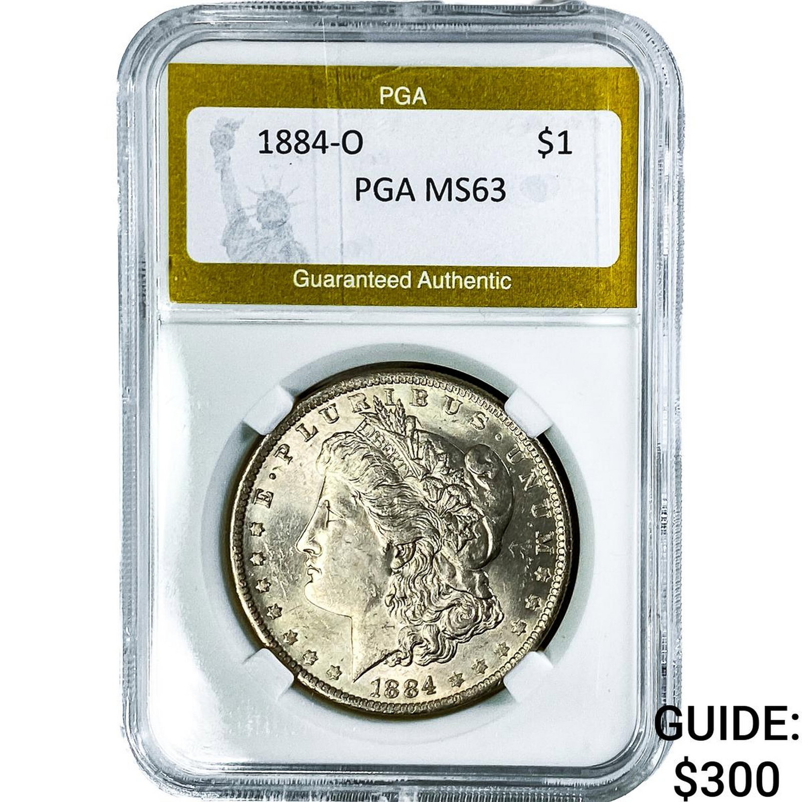 1884-O Morgan Silver Dollar PGA MS63: 1884-O Morgan Silver Dollar PGA MS63