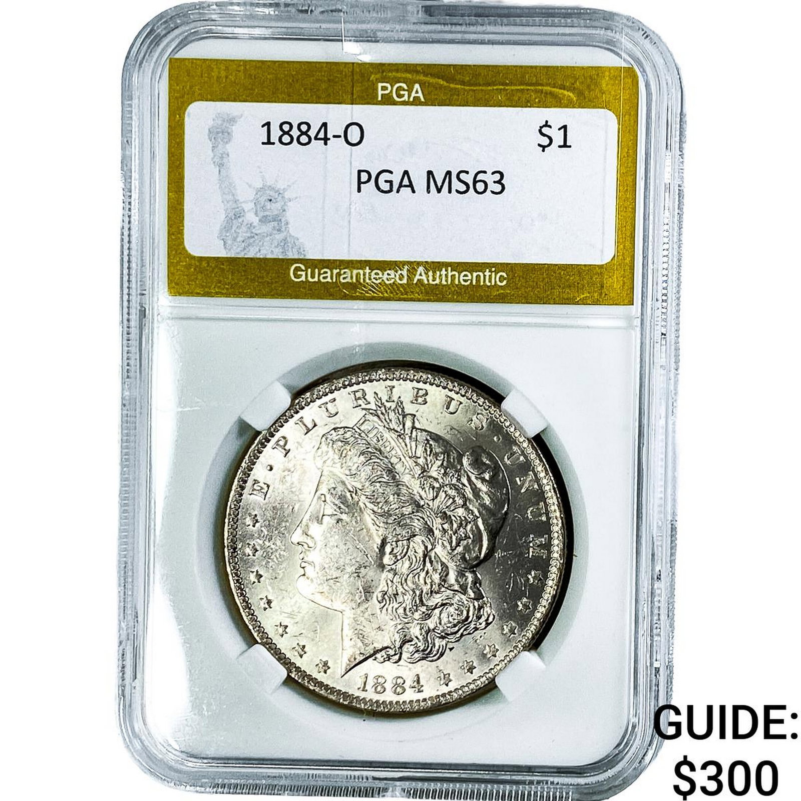1884-O Morgan Silver Dollar PGA MS63: 1884-O Morgan Silver Dollar PGA MS63