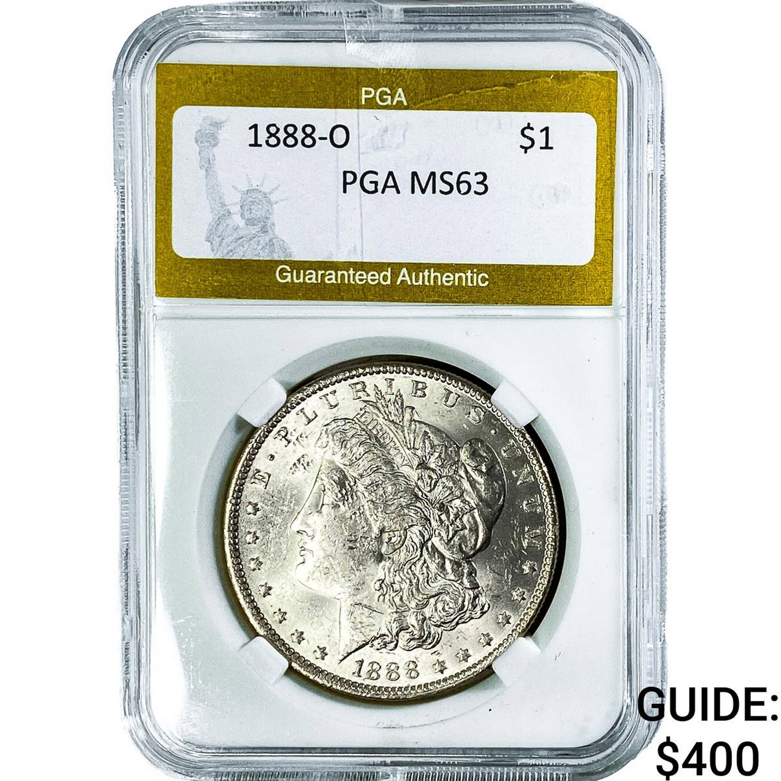 1888-O Morgan Silver Dollar PGA MS63: 1888-O Morgan Silver Dollar PGA MS63