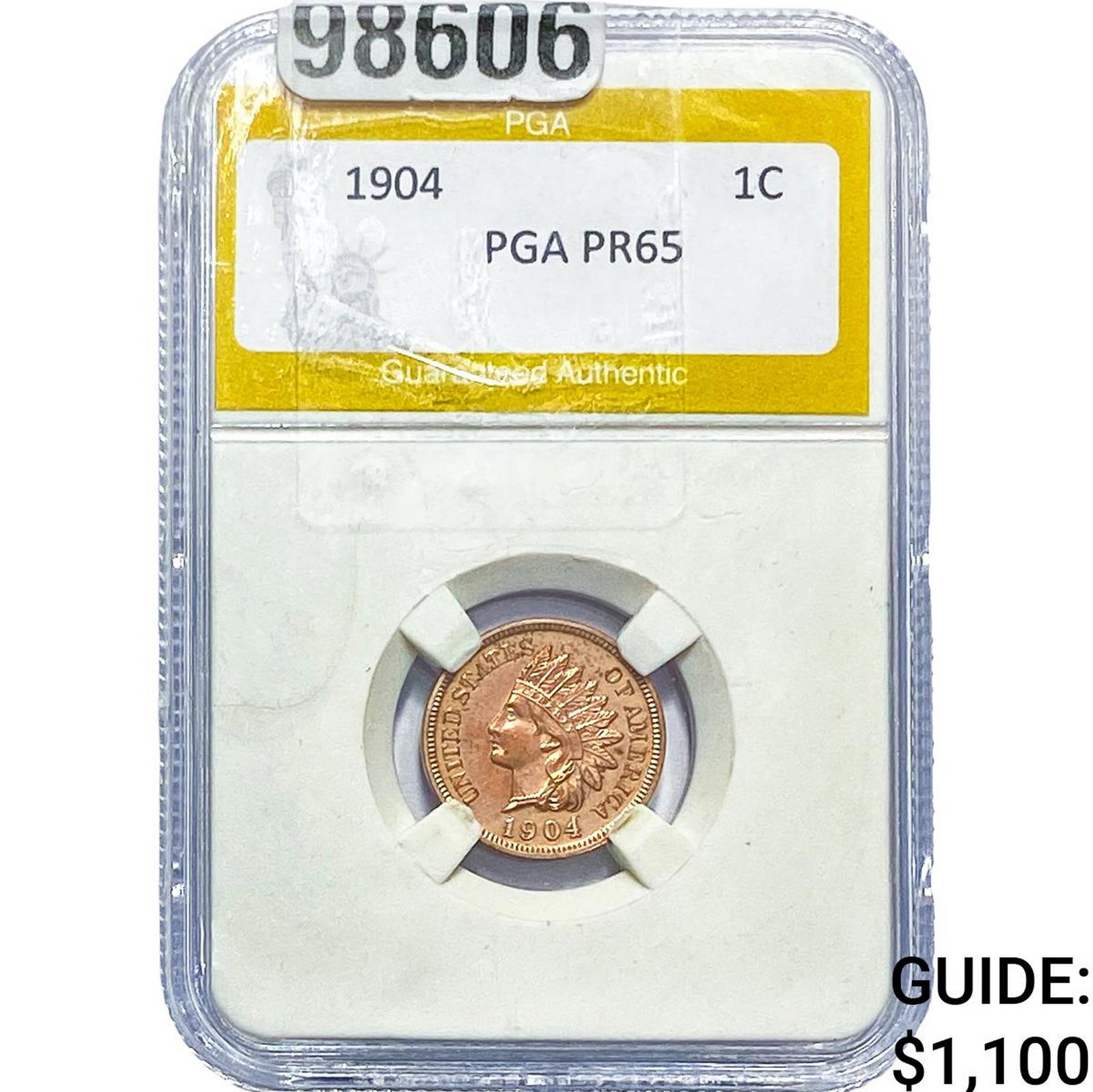 1904 Indian Head Cent PGA PR65: 1904 Indian Head Cent PGA PR65