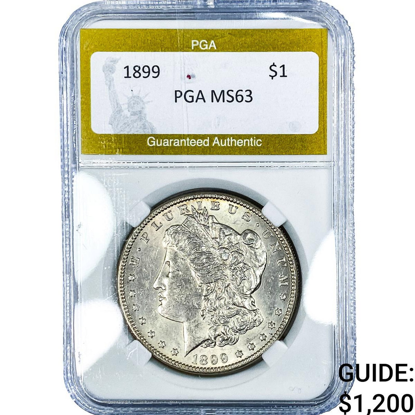 1899 Morgan Silver Dollar PGA MS63: 1899 Morgan Silver Dollar PGA MS63