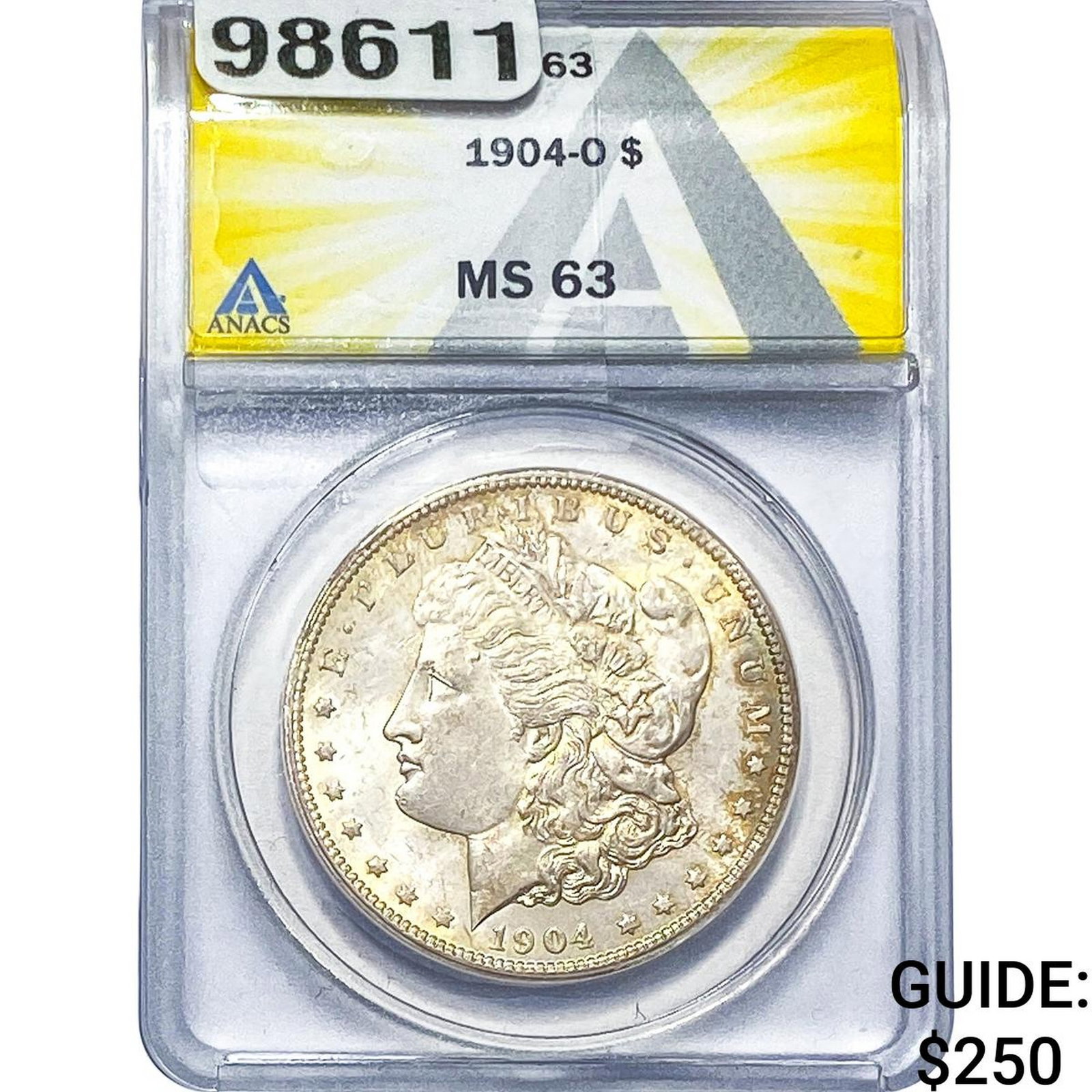 1904-O Morgan Silver Dollar ANACS MS63: 1904-O Morgan Silver Dollar ANACS MS63