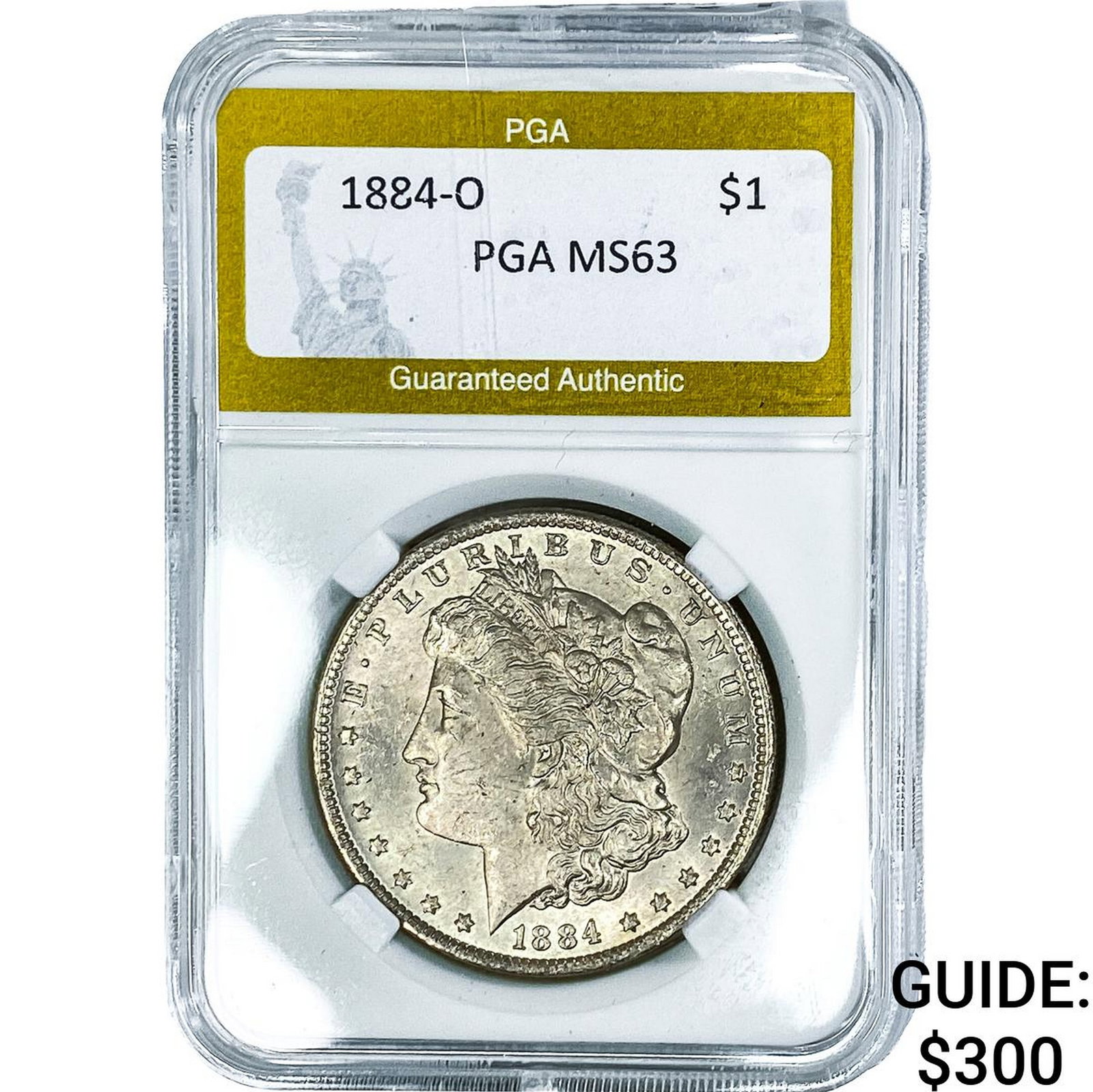 1884-O Morgan Silver Dollar PGA MS63: 1884-O Morgan Silver Dollar PGA MS63
