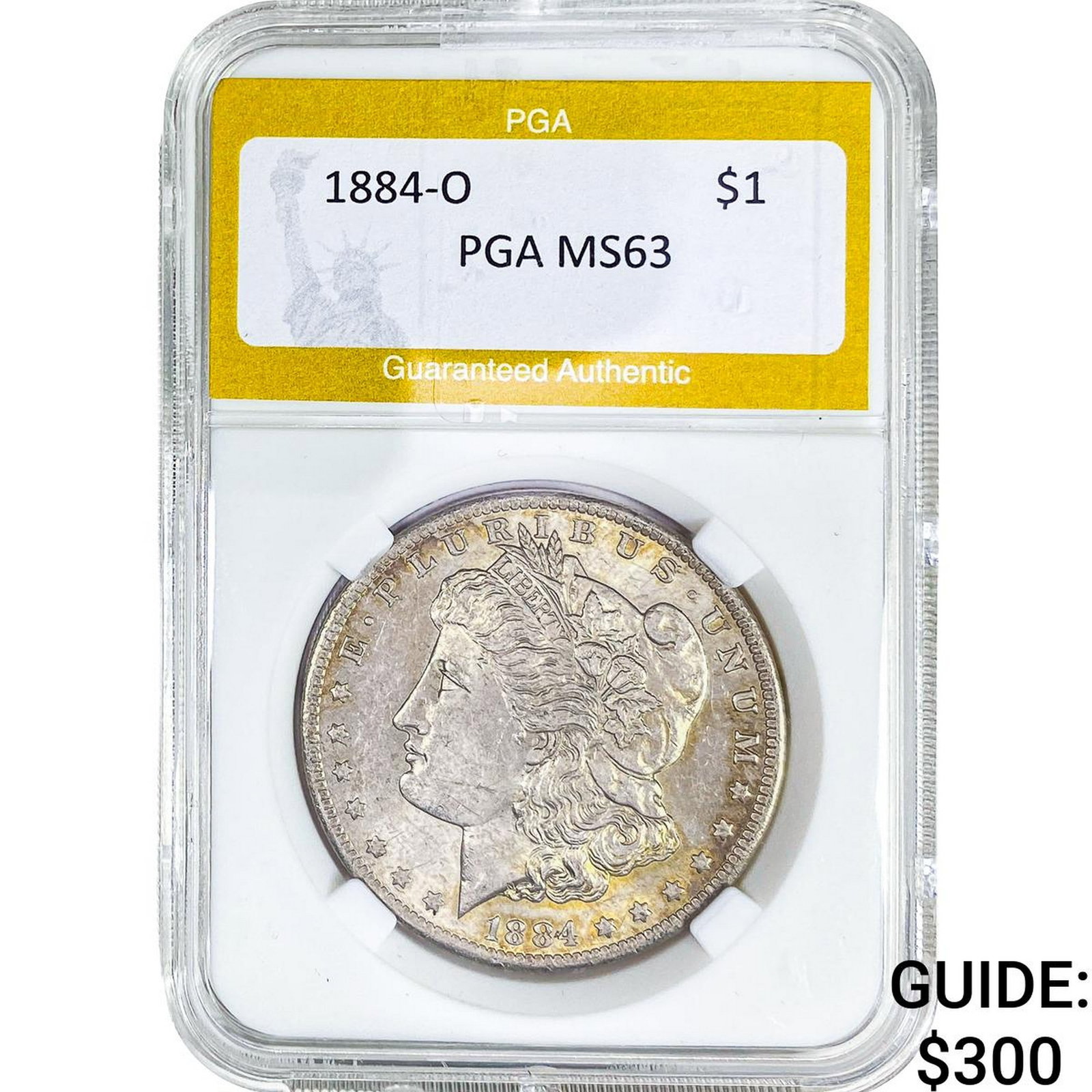 1884-O Morgan Silver Dollar PGA MS63: 1884-O Morgan Silver Dollar PGA MS63