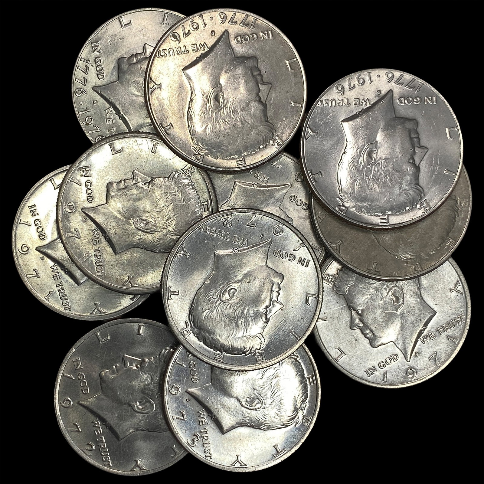 [11 Coins] 1971-1976 Kennedy Half Dollar (1 of 2)