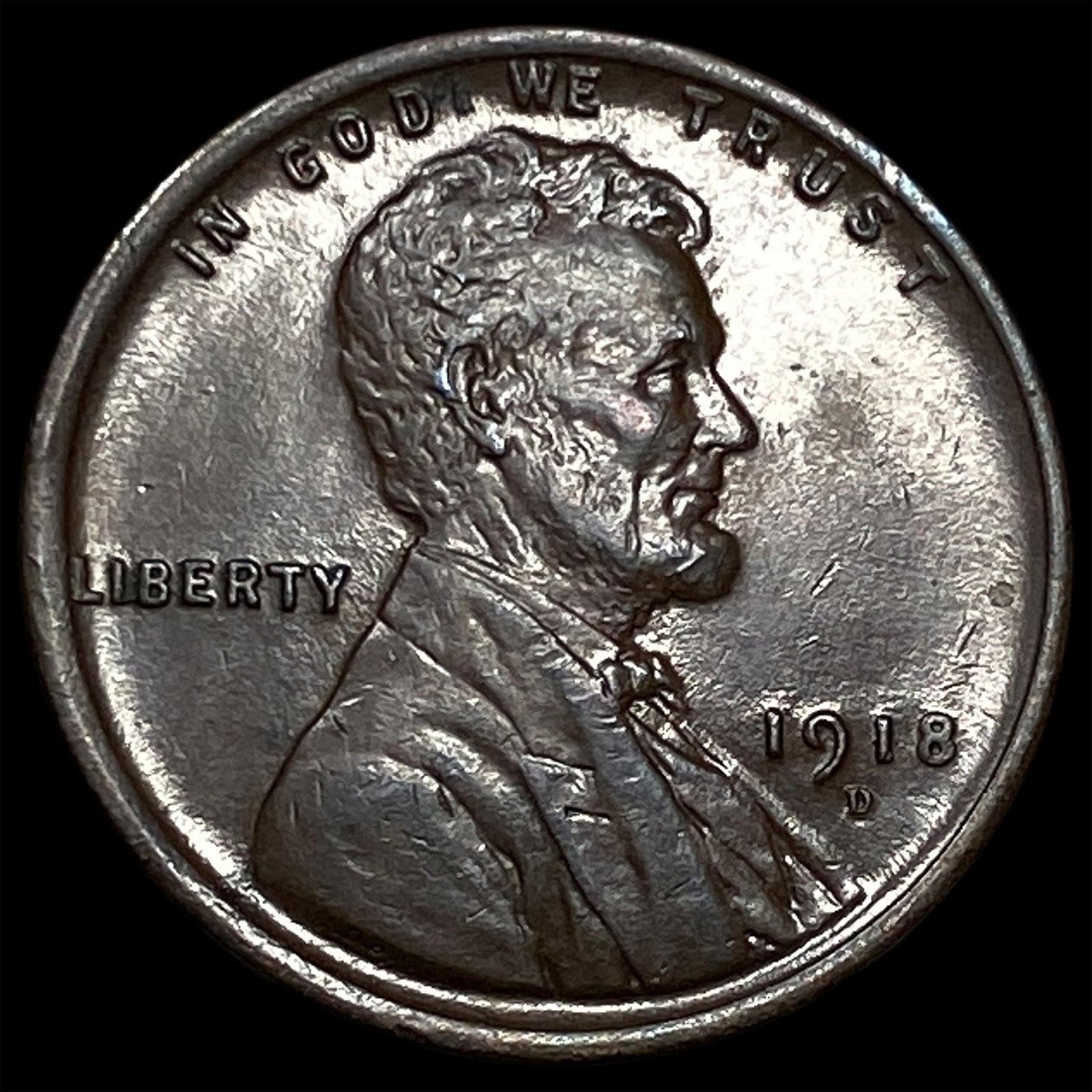 1918-D BN Lincoln Wheat Cent UNCIRCULATED: 1918-D BN Lincoln Wheat Cent UNCIRCULATED