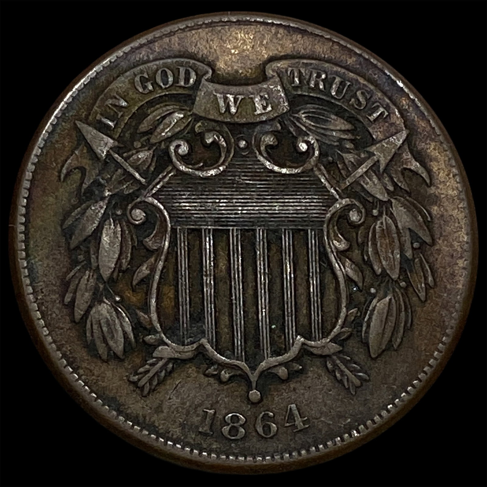 1864 Two-Cent Piece CLOSELY UNCIRCULATED (1 of 2)