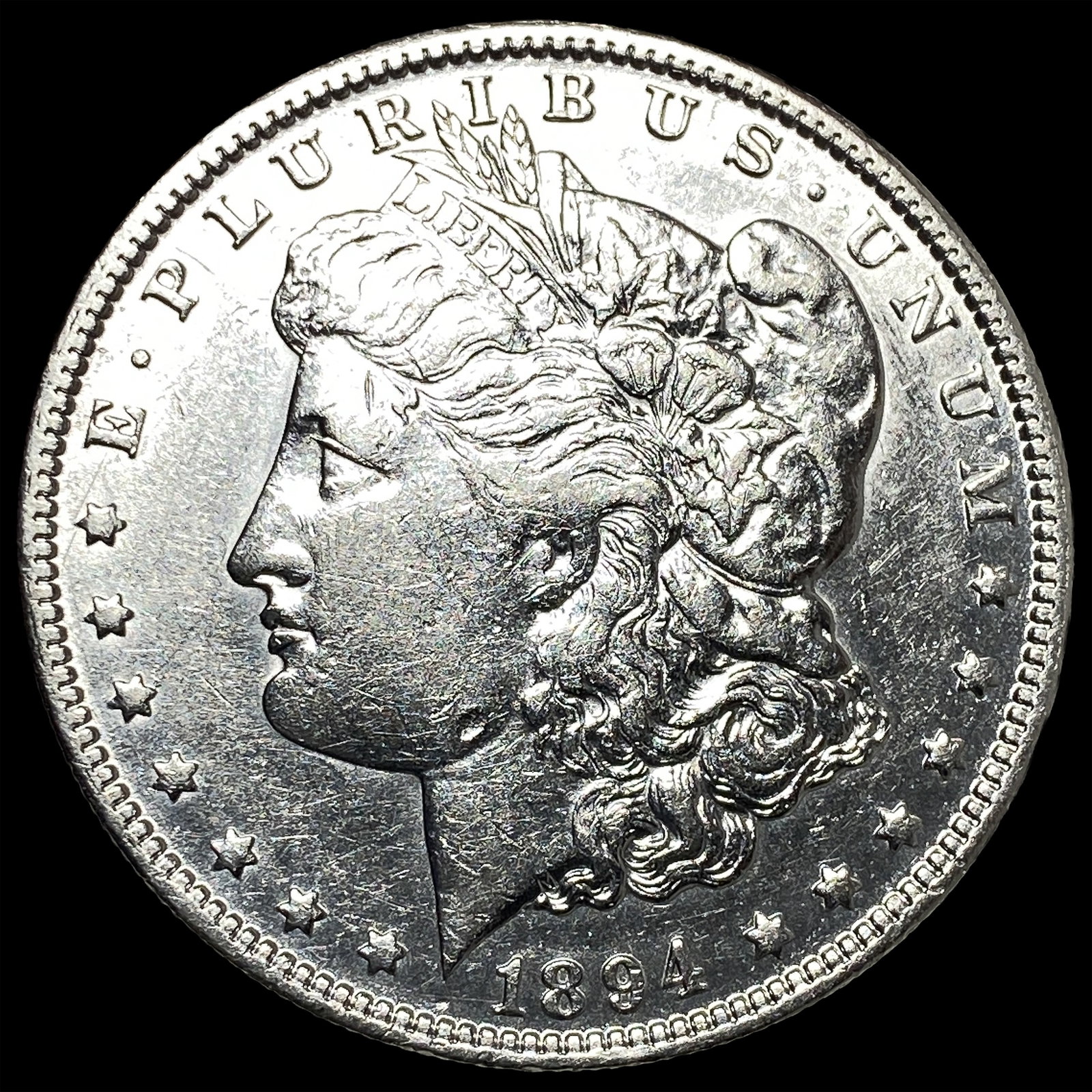 1894-O Silver Morgan Dollar NEARLY UNCIRCULATED (1 of 2)