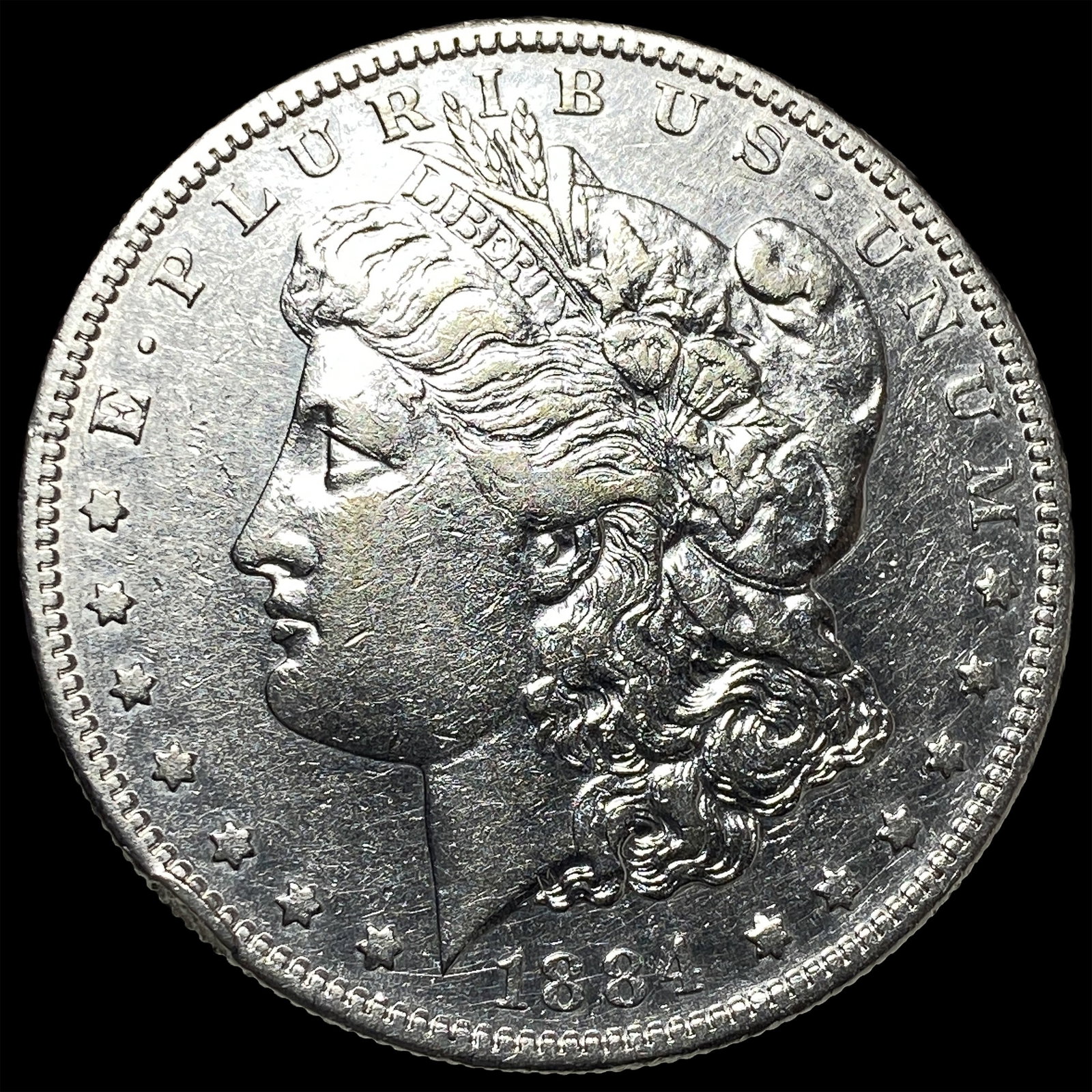 1884-S Silver Morgan Dollar NEARLY UNCIRCULATED: 1884-S Silver Morgan Dollar NEARLY UNCIRCULATED