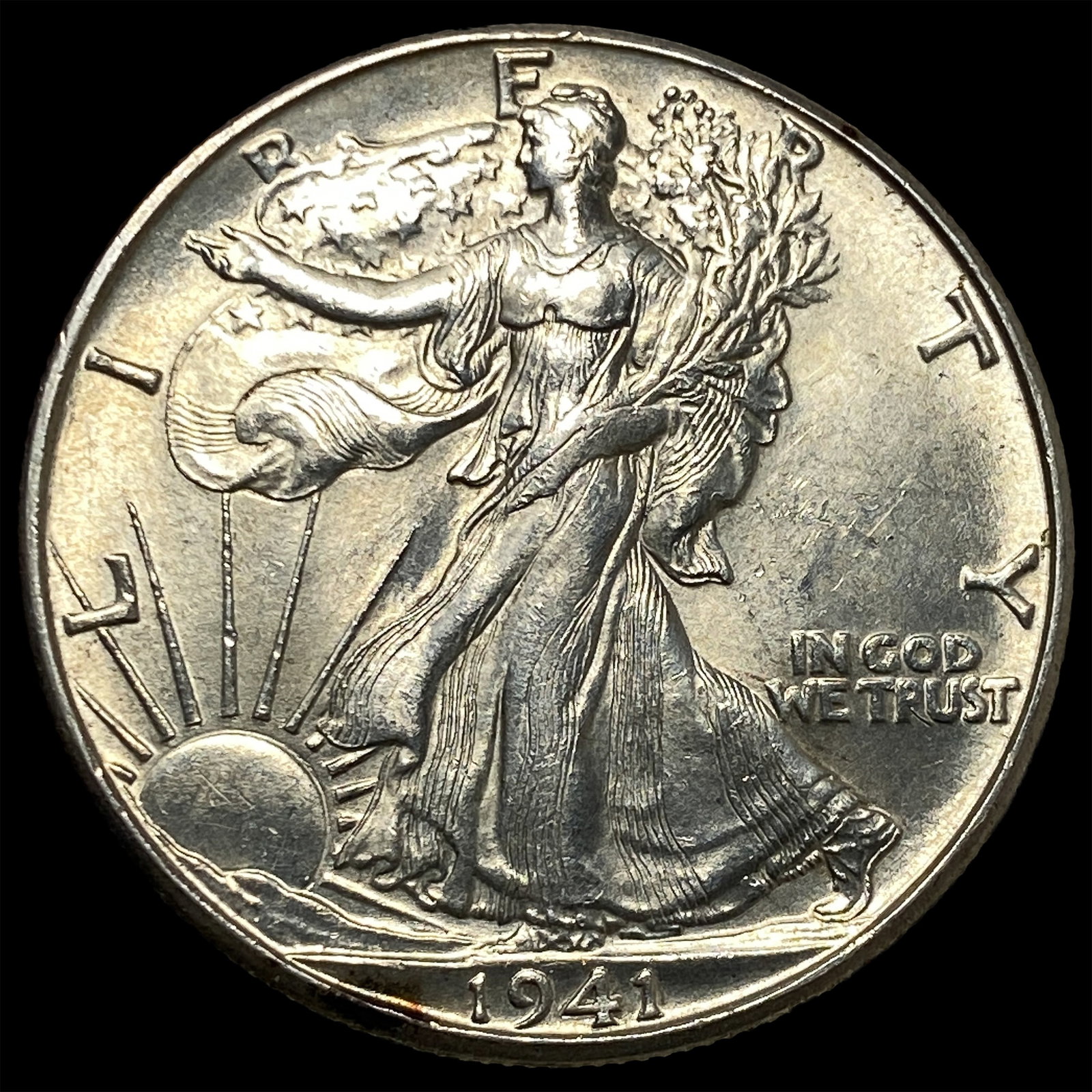 1941-D Silver Walking Liberty Half Dollar GEM BU: 1941-D Silver Walking Liberty Half Dollar GEM BU