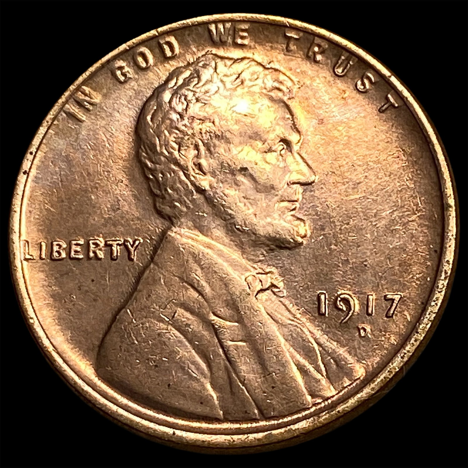 1917-D RD Lincoln Wheat Cent CHOICE BU: 1917-D RD Lincoln Wheat Cent CHOICE BU