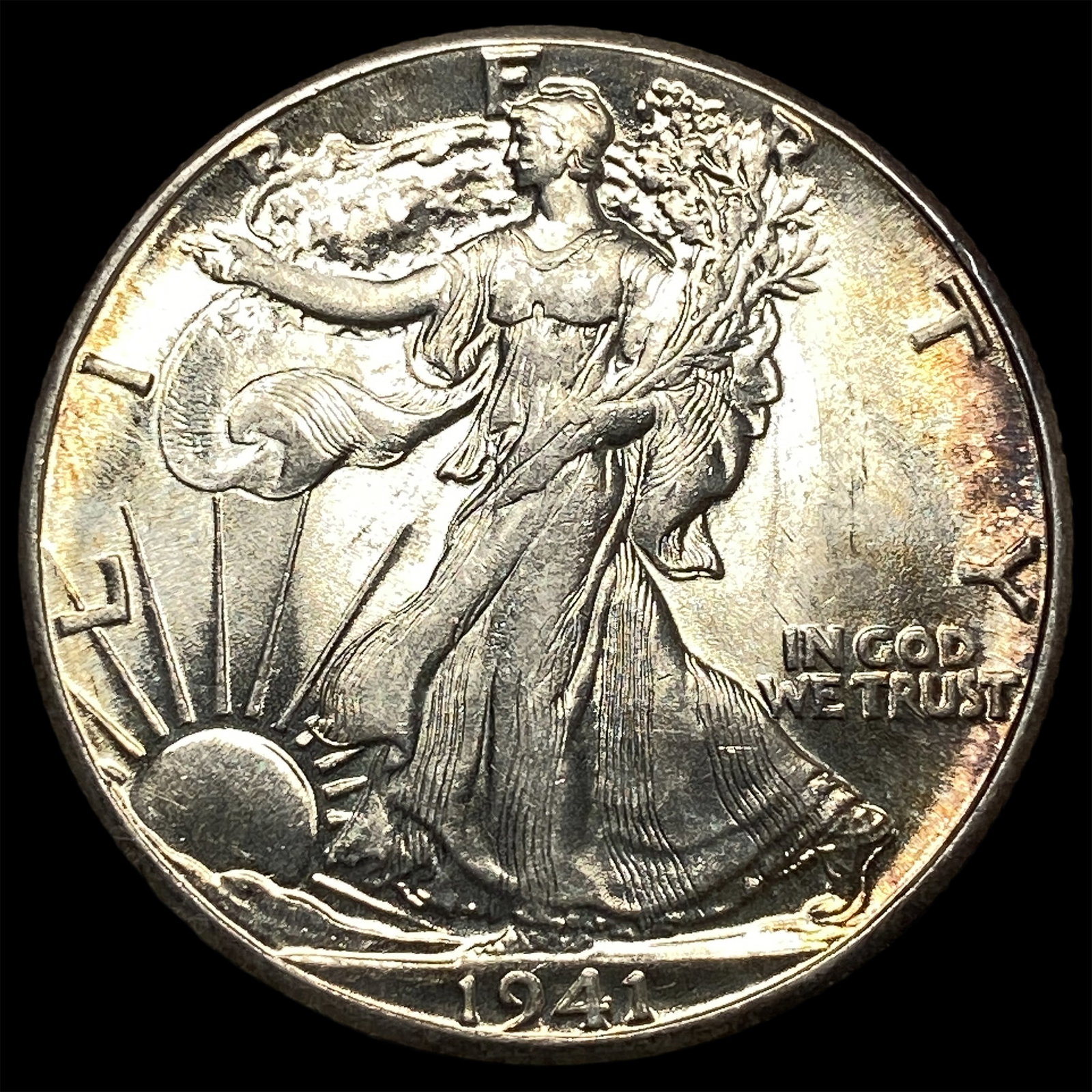 1941 Silver Half Dollar (Walking Liberty) GEM BU: 1941 Silver Half Dollar (Walking Liberty) GEM BU