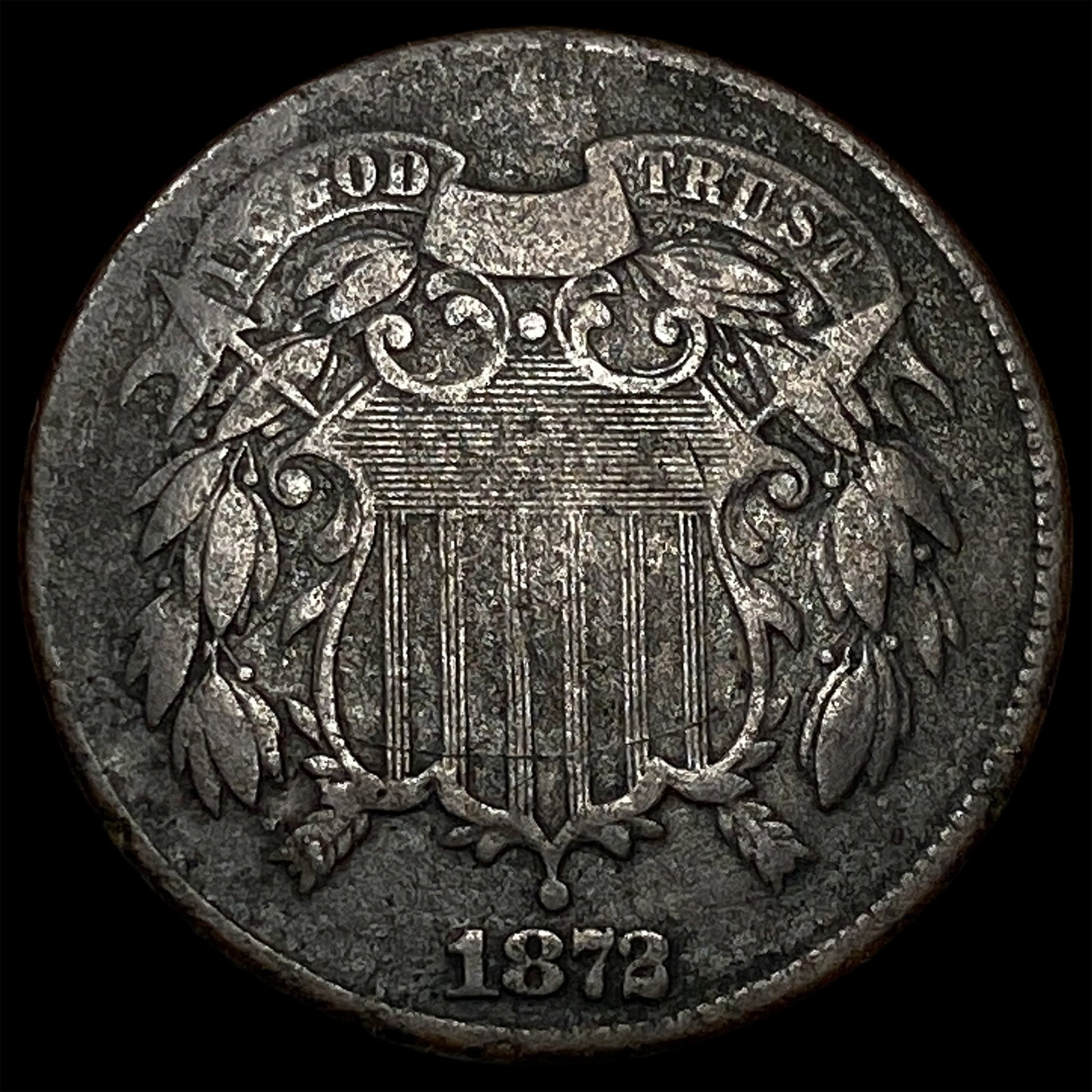 1873 Two-Cent Piece NEARLY UNCIRCULATED: 1873 Two-Cent Piece NEARLY UNCIRCULATED