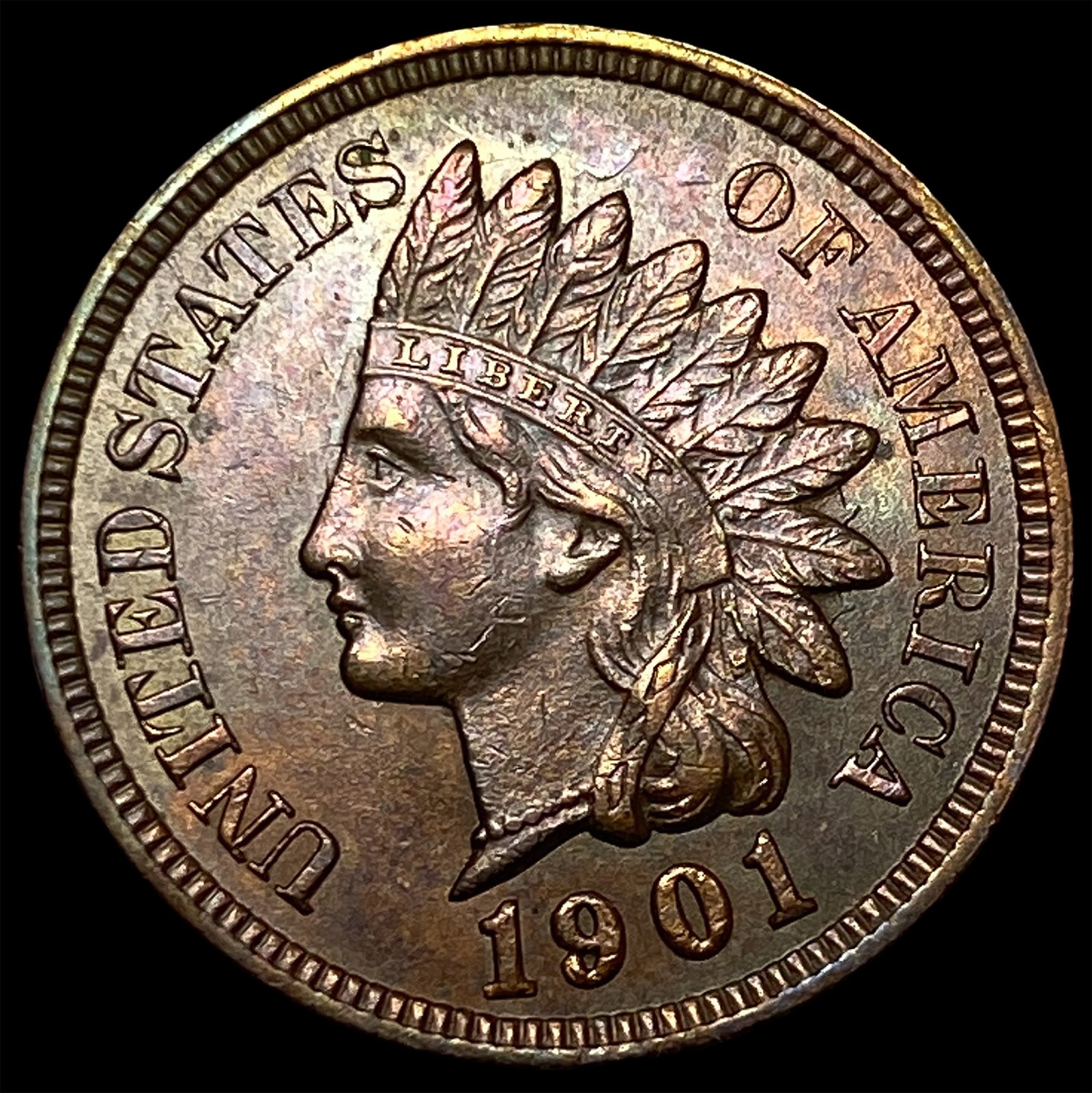 1901 RB Indian Head Cent CHOICE BU: 1901 RB Indian Head Cent CHOICE BU