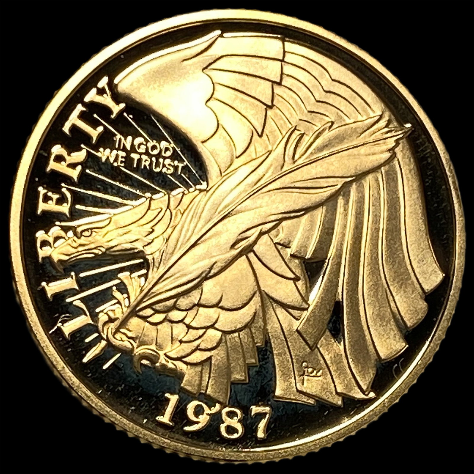 1987-W Gold $5 Constitution Commemorative GEM PROOF (1 of 2)