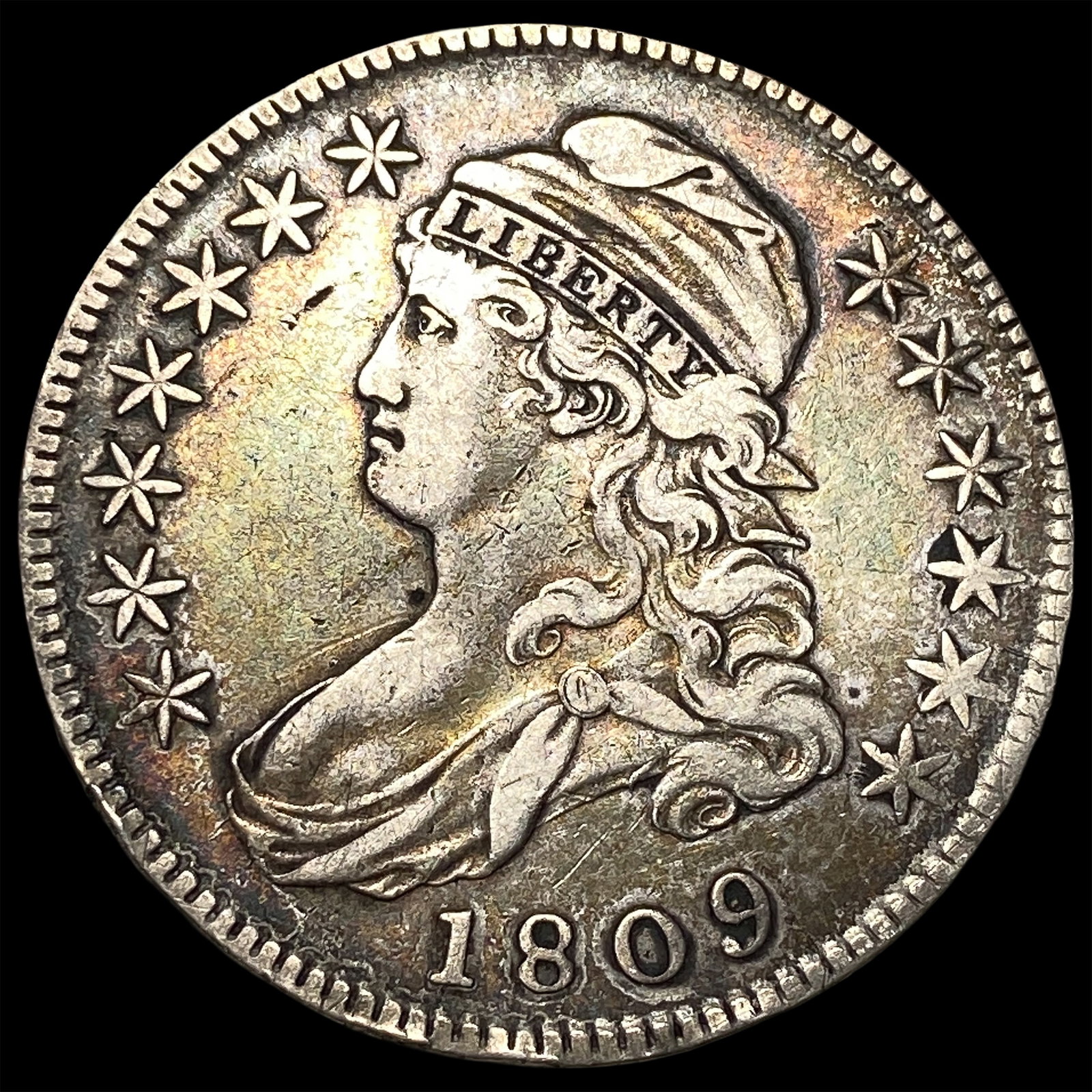 1809 Capped Bust Half Dollar NEARLY UNCIRCULATED (1 of 2)