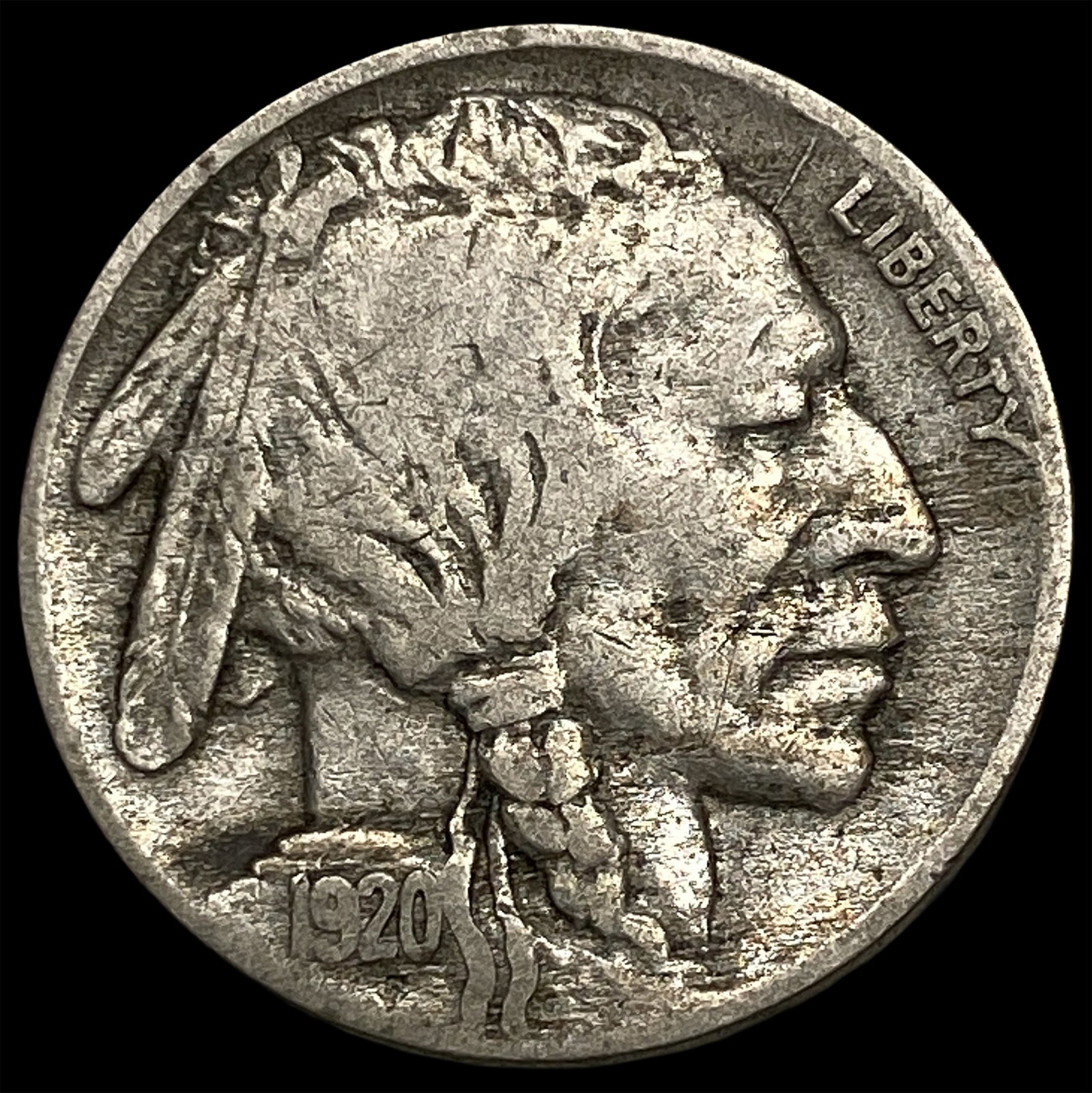 1920-D Buffalo Nickel NEARLY UNCIRCULATED (1 of 2)