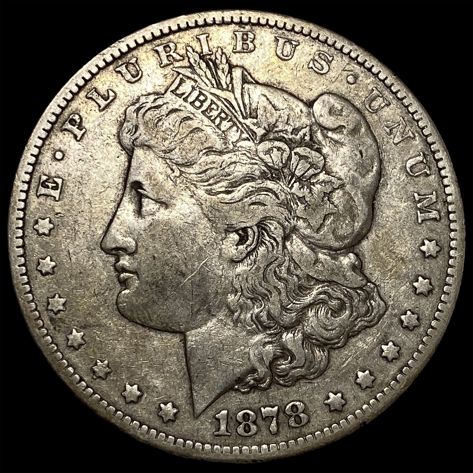 1878-S Silver Morgan Dollar NEARLY UNCIRCULATED: 1878-S Silver Morgan Dollar NEARLY UNCIRCULATED