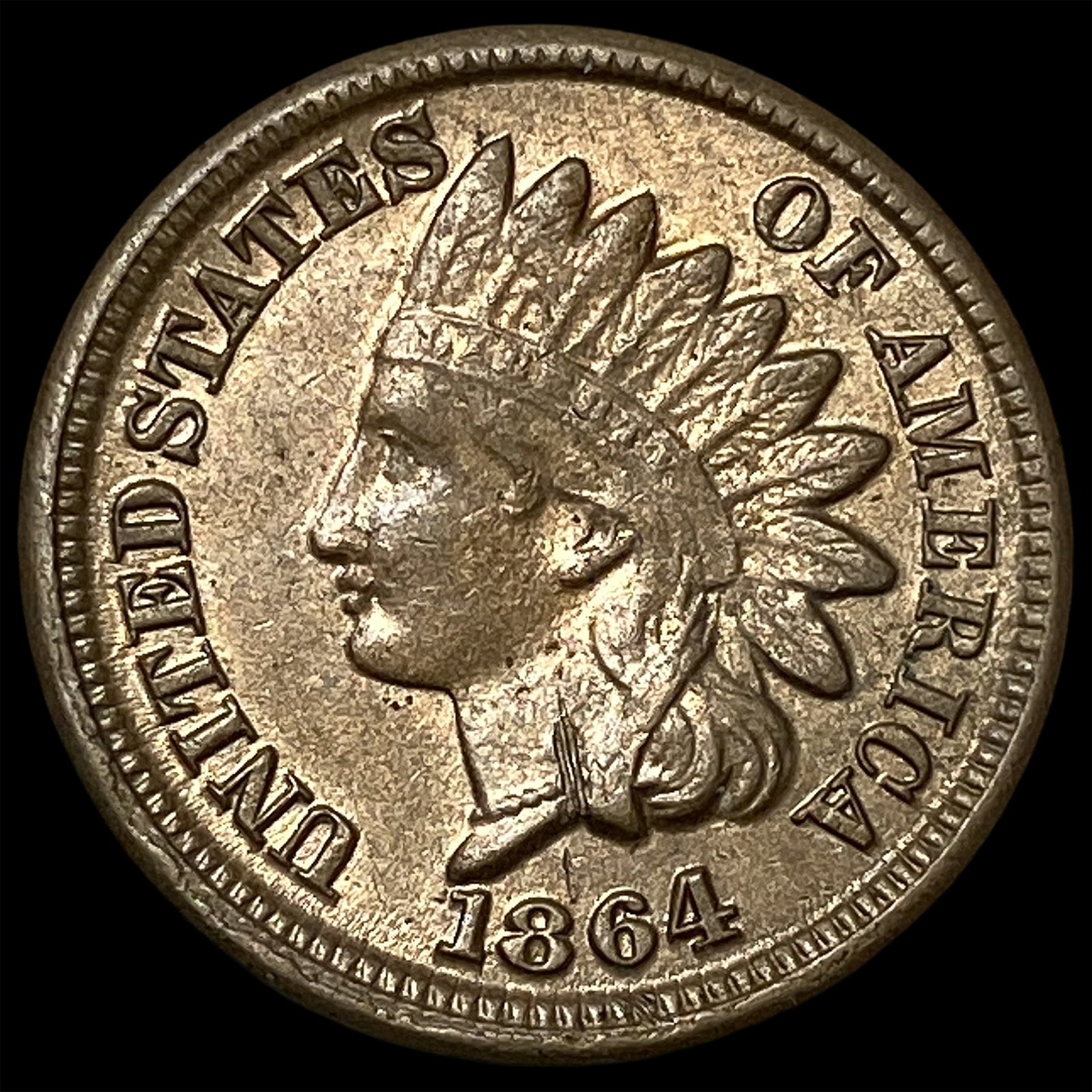 1864 Bronze Indian Head Cent UNCIRCULATED (1 of 2)
