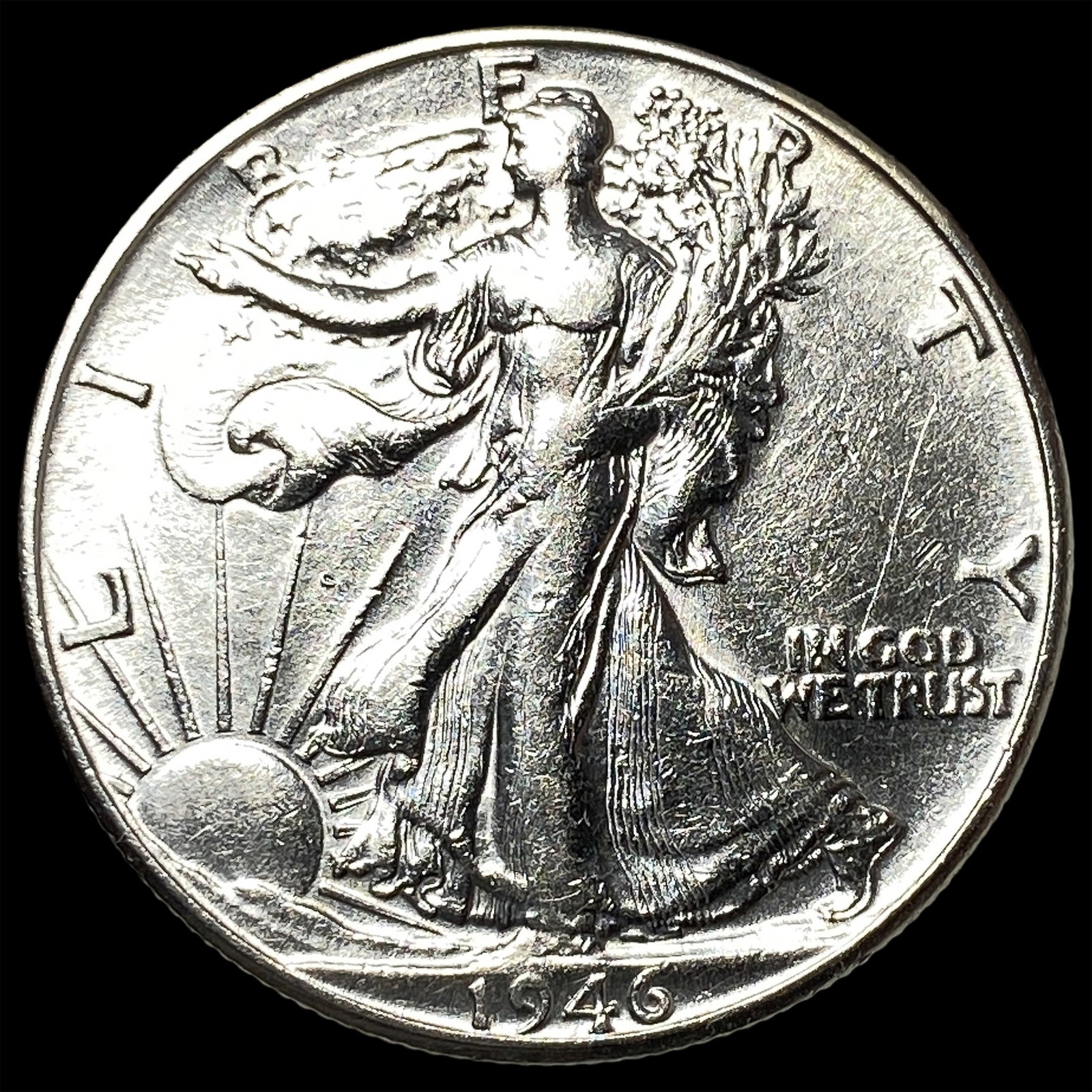 1946-D Silver Half Dollar Walking Liberty CHOICE AU: 1946-D Silver Half Dollar Walking Liberty CHOICE AU