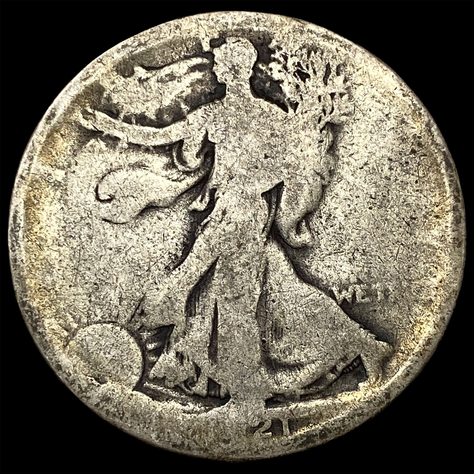 1917 Walking Liberty Half Dollar NICELY CIRCULATED: 1917 Walking Liberty Half Dollar NICELY CIRCULATED
