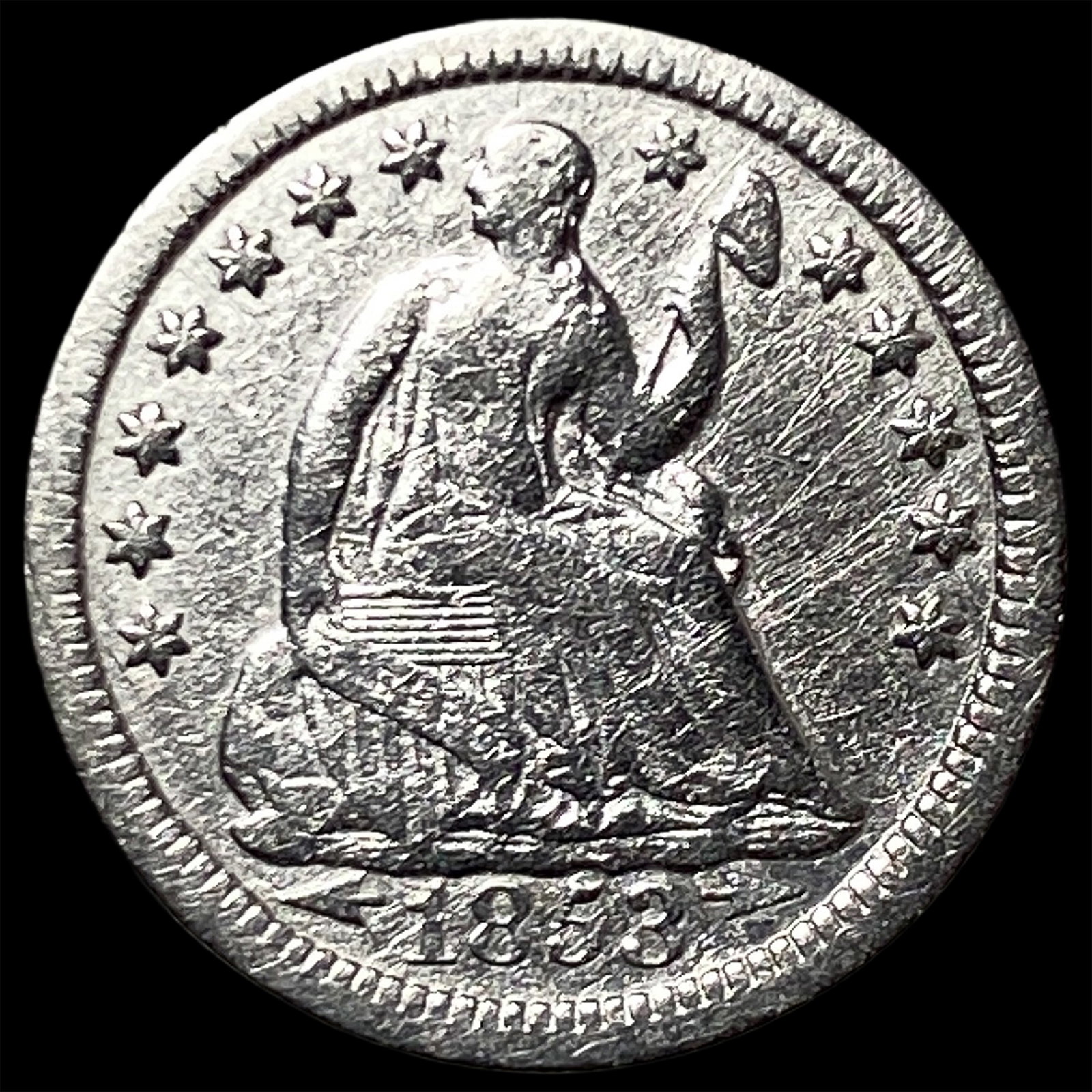 1853-O Silver Half Dime LIGHTLY CIRCULATED: 1853-O Silver Half Dime LIGHTLY CIRCULATED