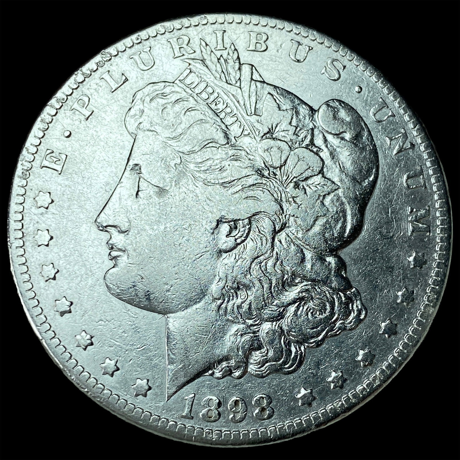 1898-S Silver Morgan Dollar CLOSELY UNCIRCULATED: 1898-S Silver Morgan Dollar CLOSELY UNCIRCULATED