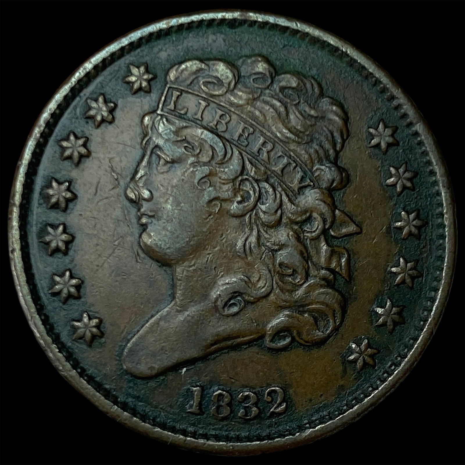 1832 Classic Head Half Cent UNCIRCULATED: 1832 Classic Head Half Cent UNCIRCULATED
