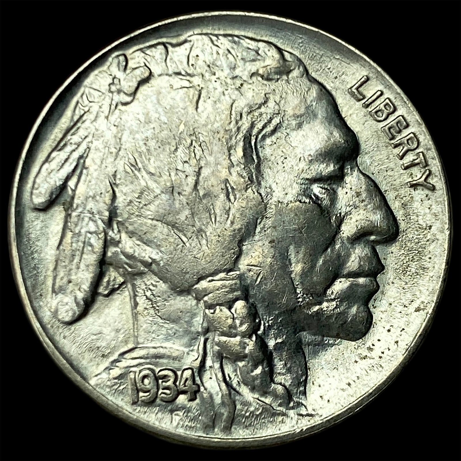1934 Buffalo Nickel CHOICE BU (1 of 2)