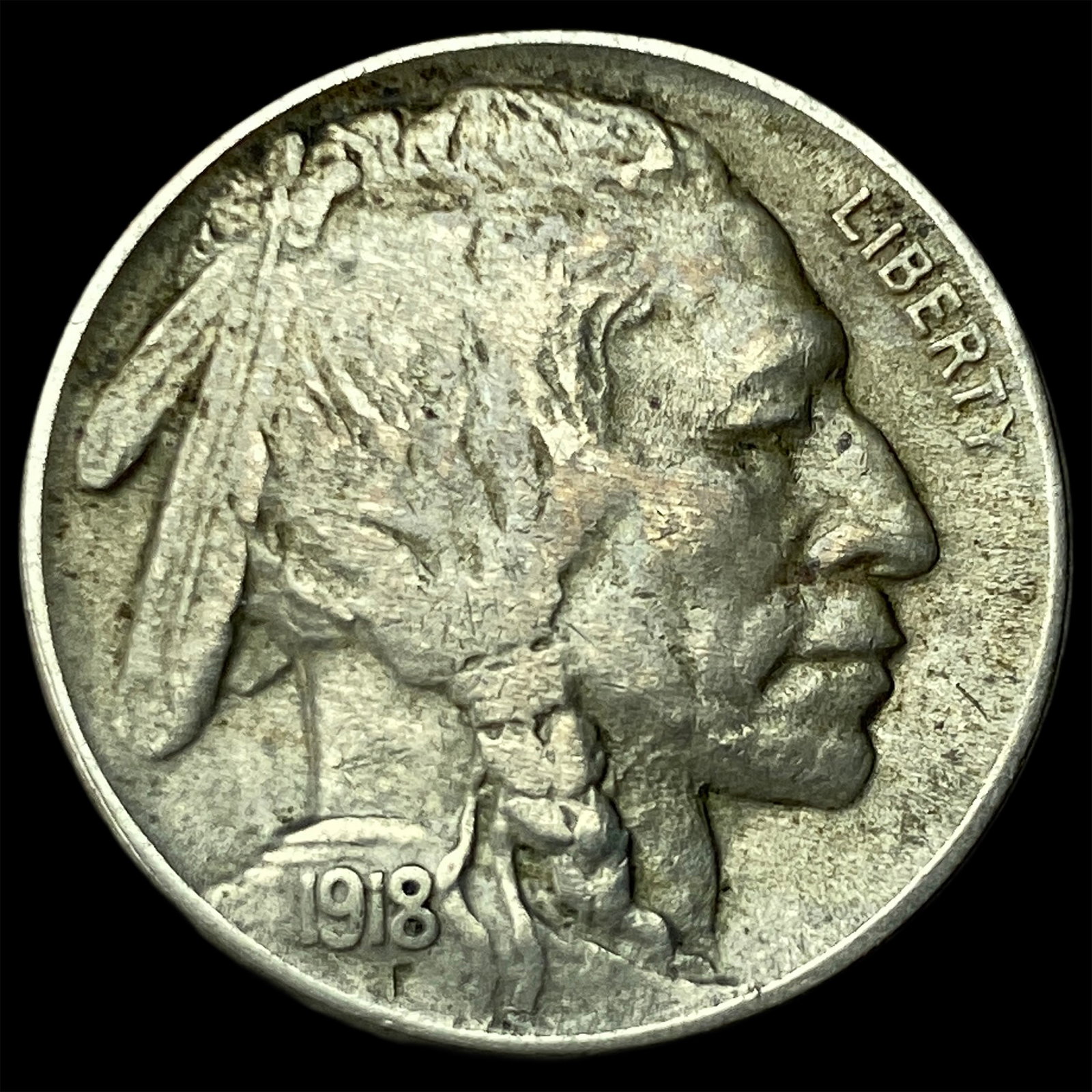 1918-S Buffalo Nickel CHOICE AU: 1918-S Buffalo Nickel CHOICE AU