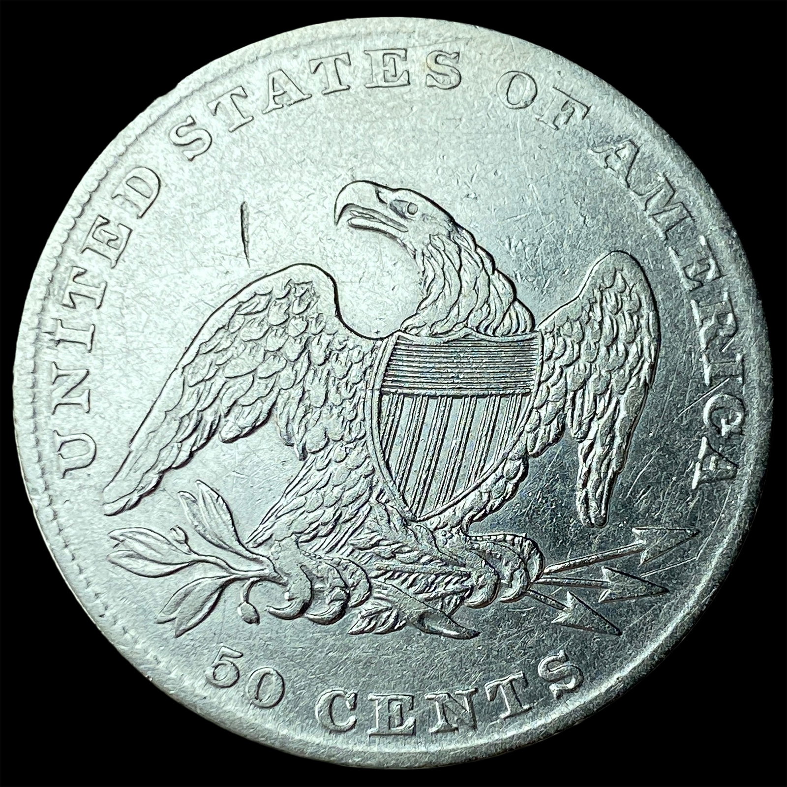 1837 Capped Bust Half Dollar UNCIRCULATED - 2