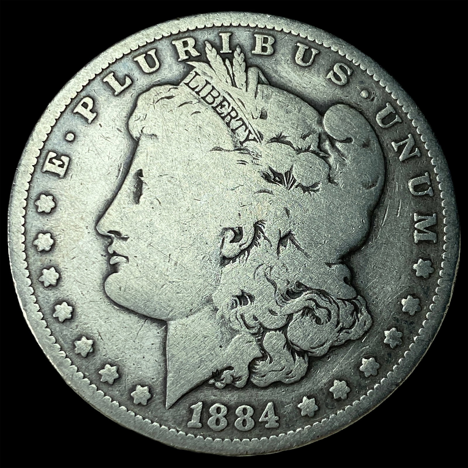 1884 Morgan Silver Dollar NICELY CIRCULATED: 1884 Morgan Silver Dollar NICELY CIRCULATED
