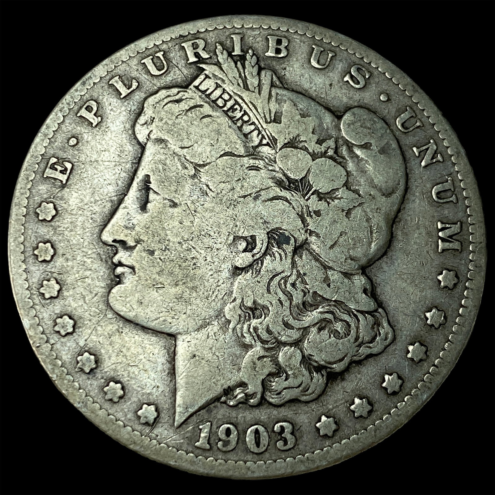 1903-S Silver Morgan Dollar NEARLY UNCIRCULATED: 1903-S Silver Morgan Dollar NEARLY UNCIRCULATED