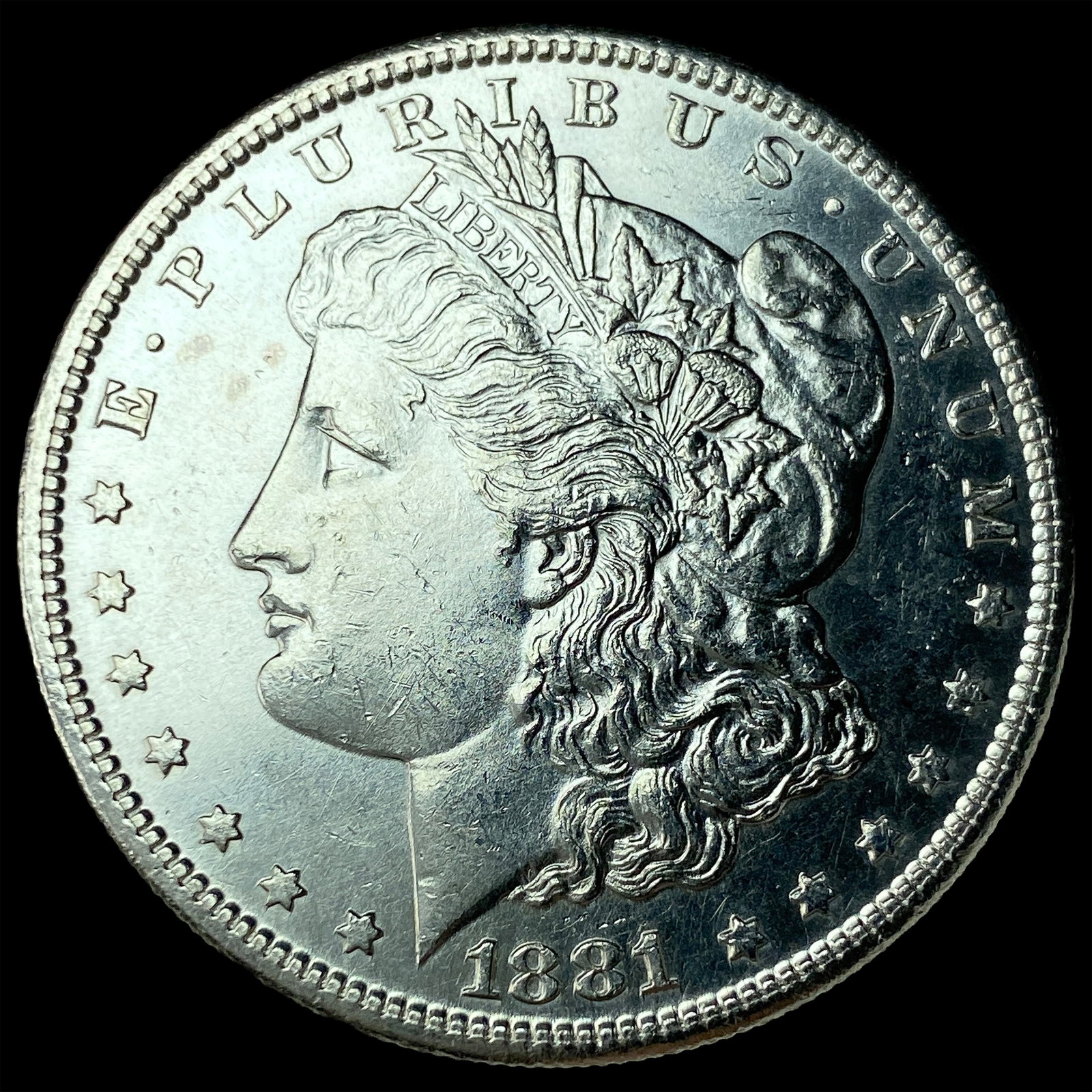 1881-S Silver Morgan Dollar CHOICE BU: 1881-S Silver Morgan Dollar CHOICE BU
