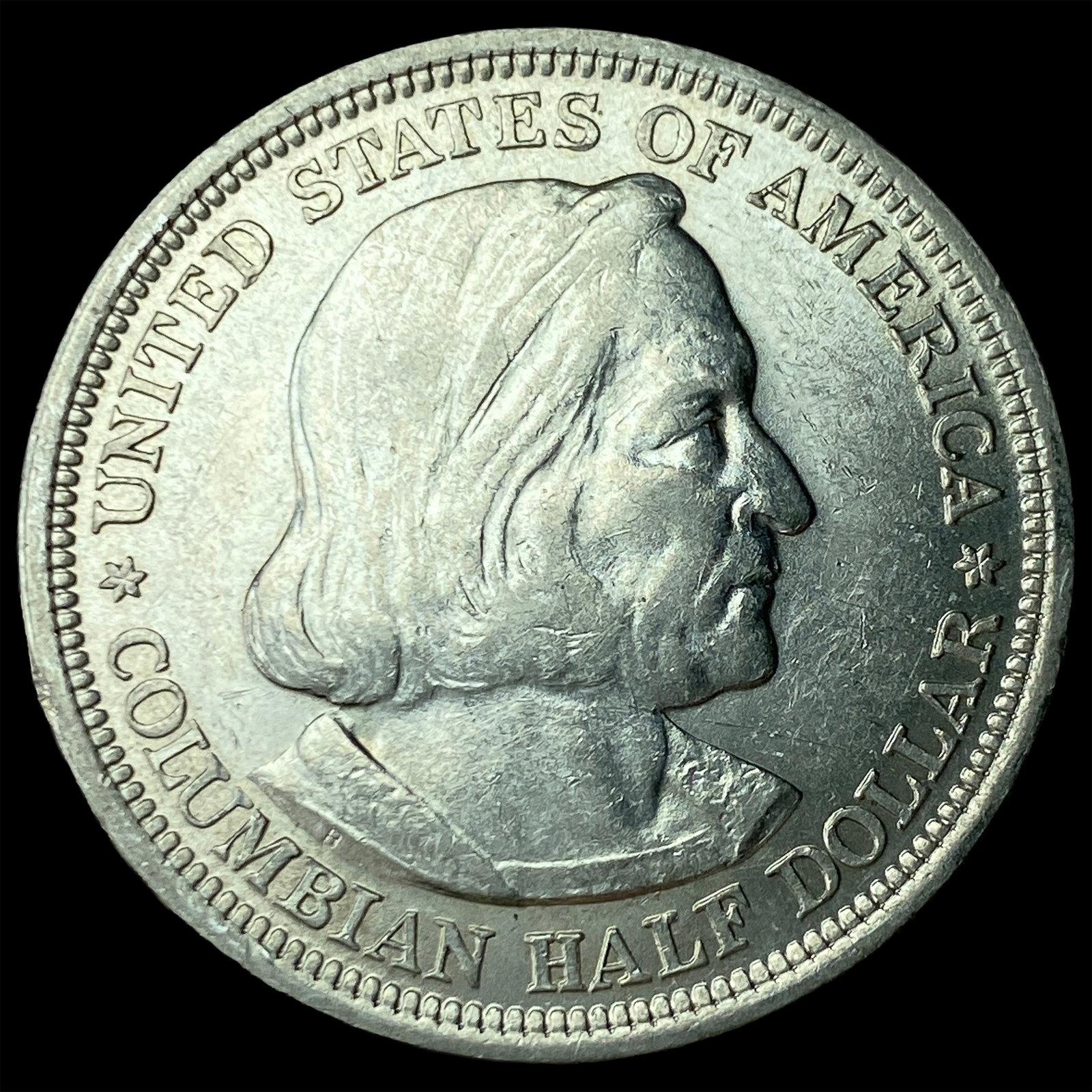 1893 Silver Columbian Expo Half Dollar GEM BU: 1893 Silver Columbian Expo Half Dollar GEM BU