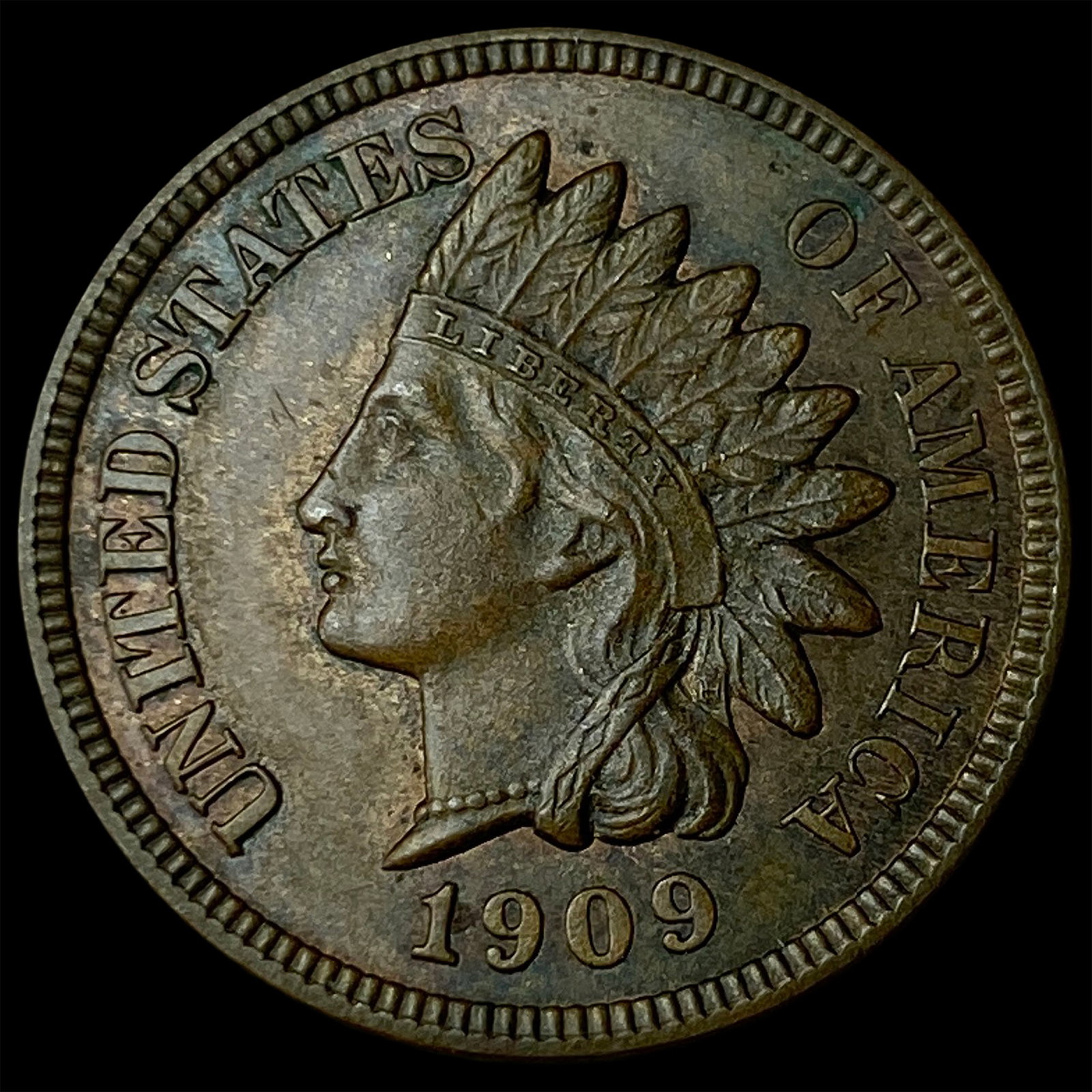 1909 RD Indian Head Cent UNCIRCULATED: 1909 RD Indian Head Cent UNCIRCULATED