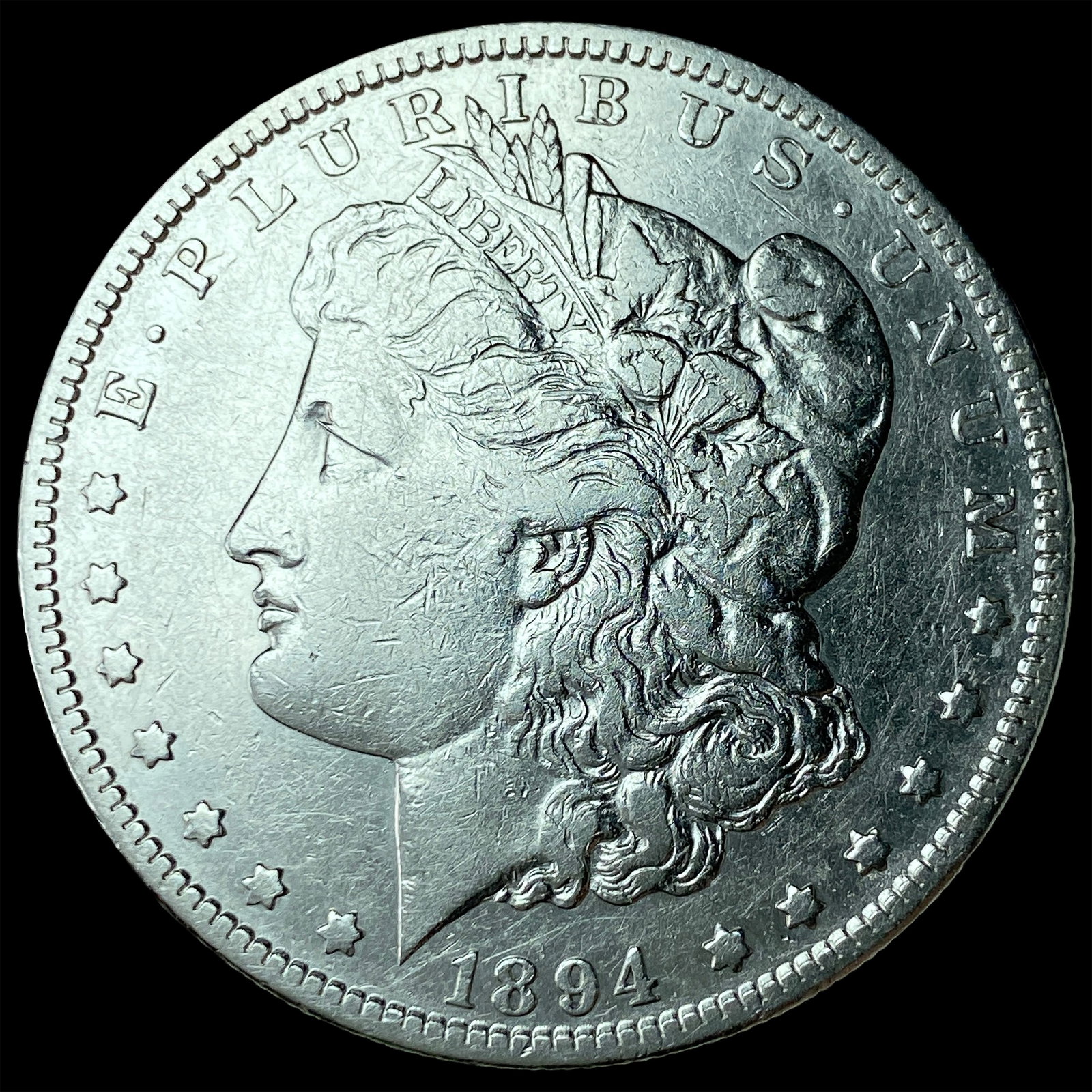 1894-S Silver Morgan Dollar CLOSELY UNCIRCULATED: 1894-S Silver Morgan Dollar CLOSELY UNCIRCULATED