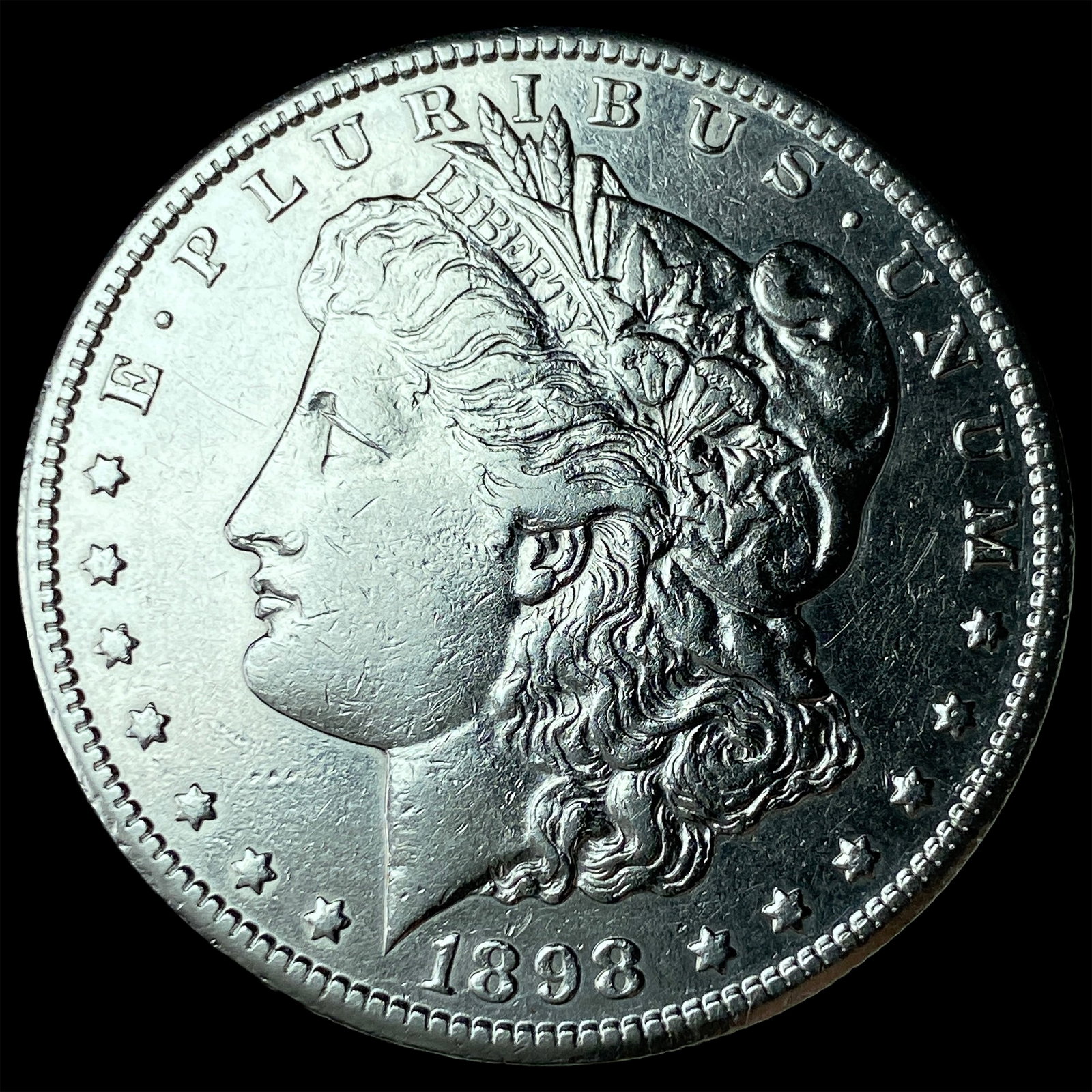 1898-S Silver Morgan Dollar CLOSELY UNCIRCULATED: 1898-S Silver Morgan Dollar CLOSELY UNCIRCULATED
