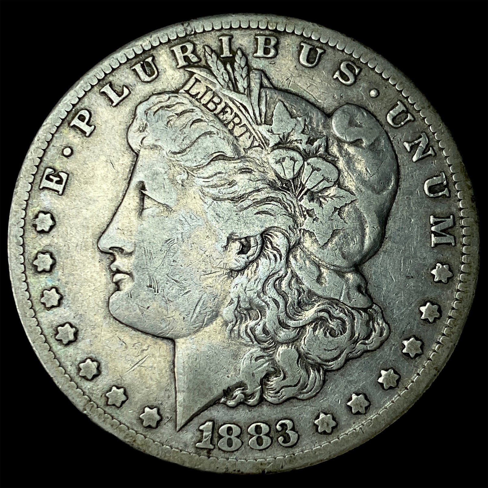 1883-CC Silver Morgan Dollar LIGHTLY CIRCULATED: 1883-CC Silver Morgan Dollar LIGHTLY CIRCULATED
