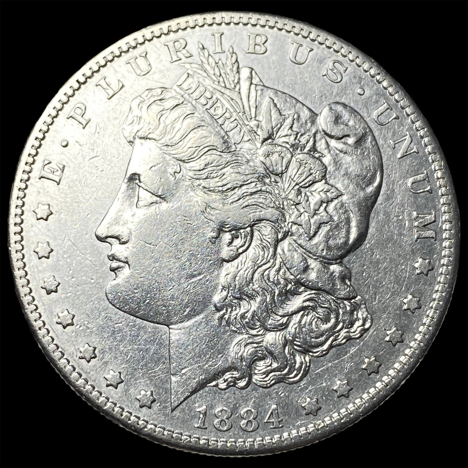 1884-S Silver Morgan Dollar NEARLY UNCIRCULATED: 1884-S Silver Morgan Dollar NEARLY UNCIRCULATED