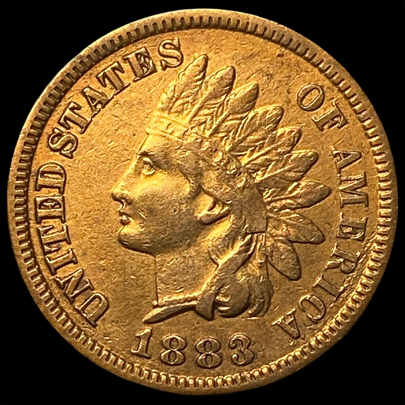 1883 RD Indian Head Cent CHOICE AU: 1883 RD Indian Head Cent CHOICE AU