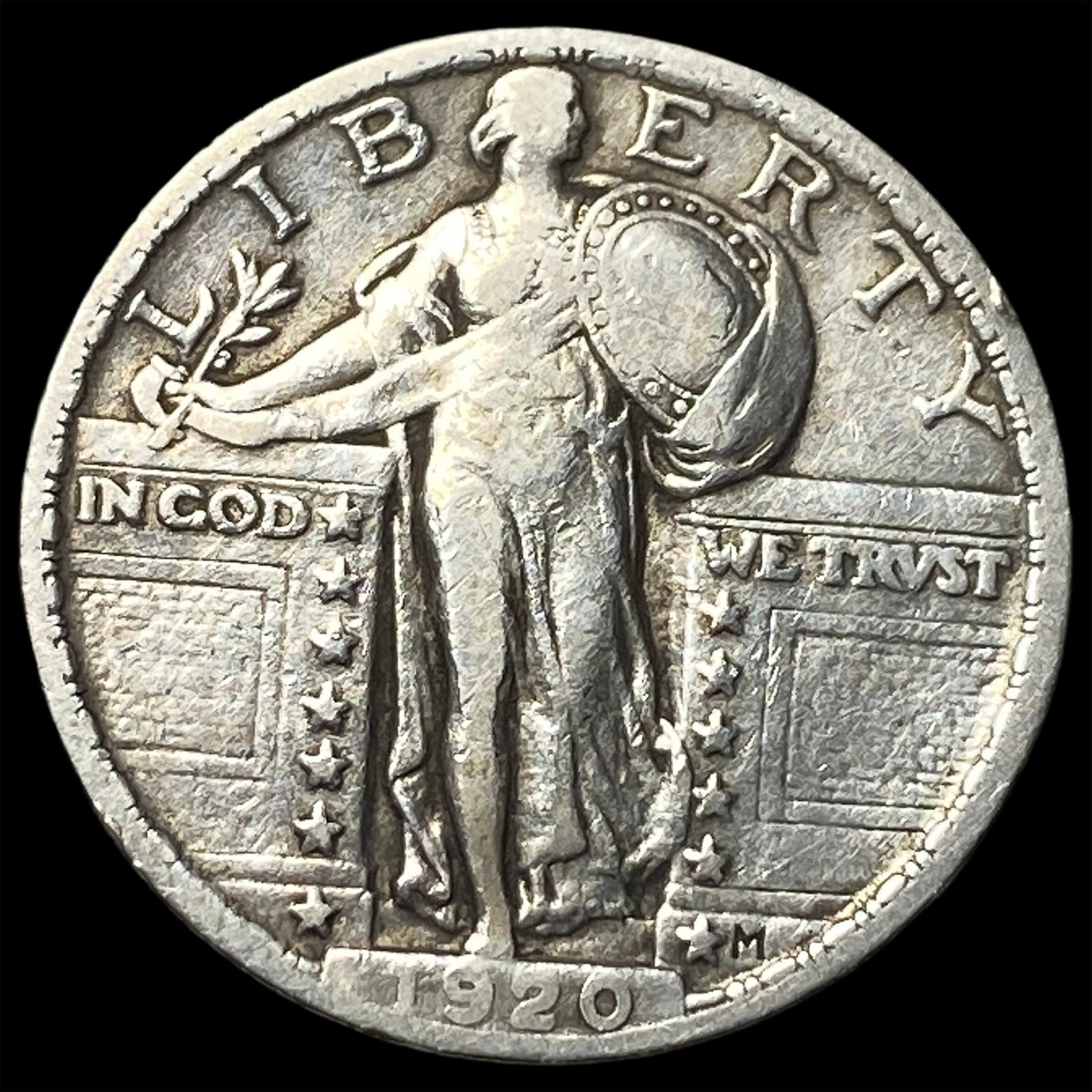 1920 Standing Liberty Quarter NEARLY UNCIRCULATED: 1920 Standing Liberty Quarter NEARLY UNCIRCULATED