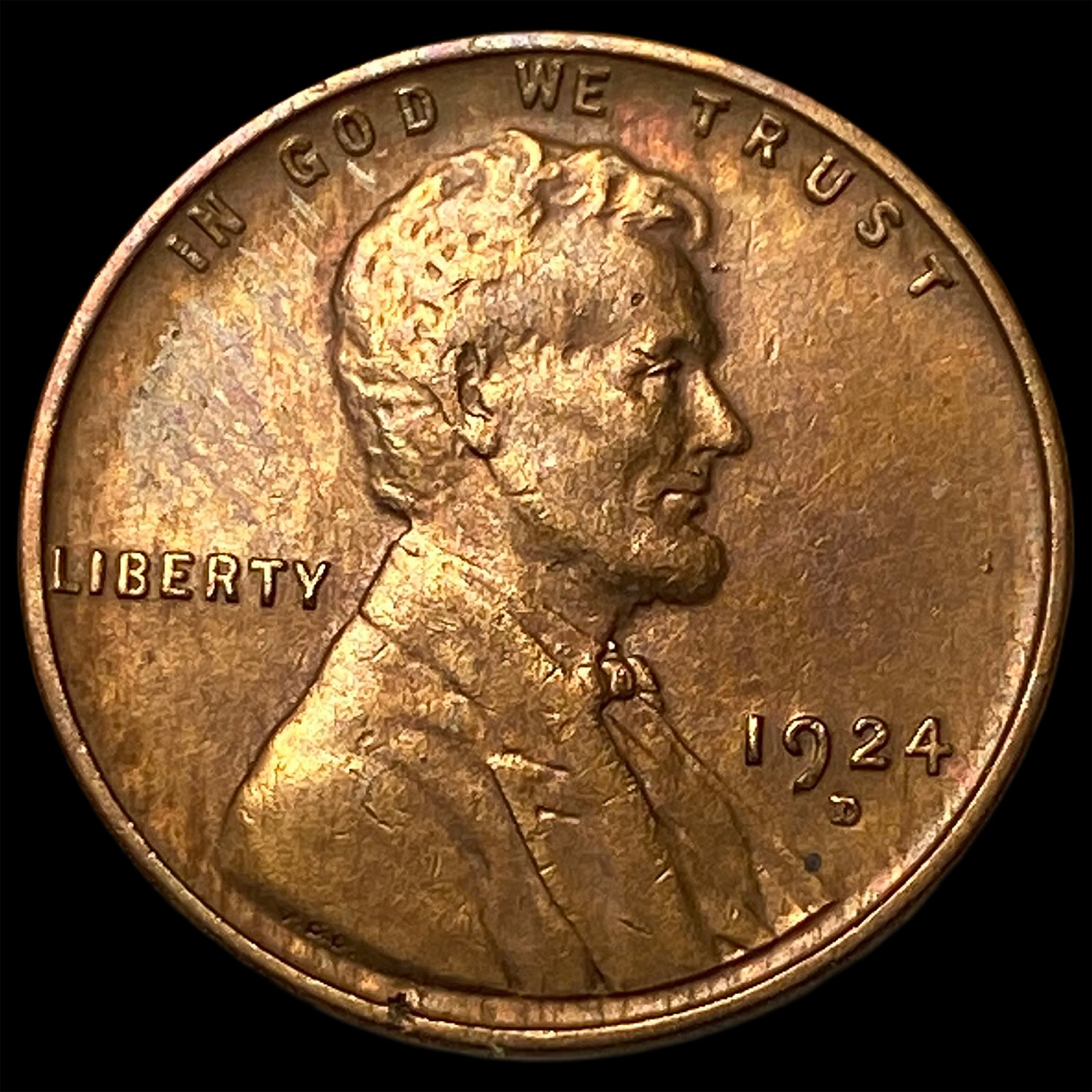1924-D RB Lincoln Wheat Cent UNCIRCULATED: 1924-D RB Lincoln Wheat Cent UNCIRCULATED