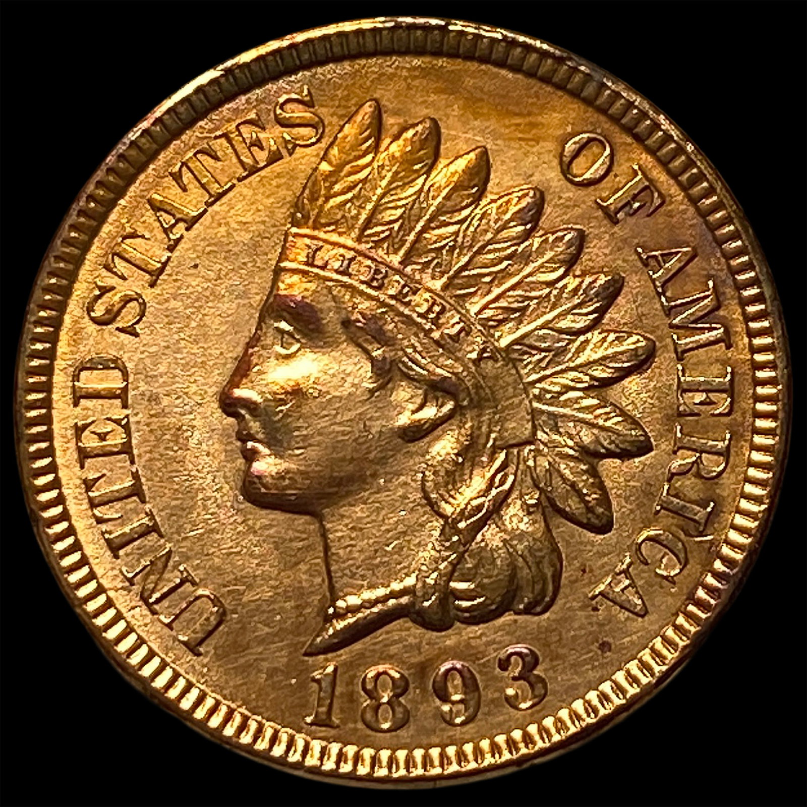 1893 RD Indian Head Cent UNCIRCULATED: 1893 RD Indian Head Cent UNCIRCULATED