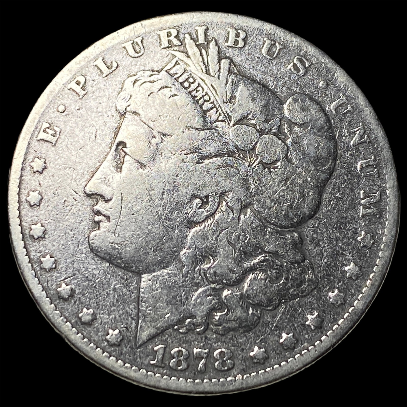 1878-S Silver Morgan Dollar NICELY CIRCULATED: 1878-S Silver Morgan Dollar NICELY CIRCULATED