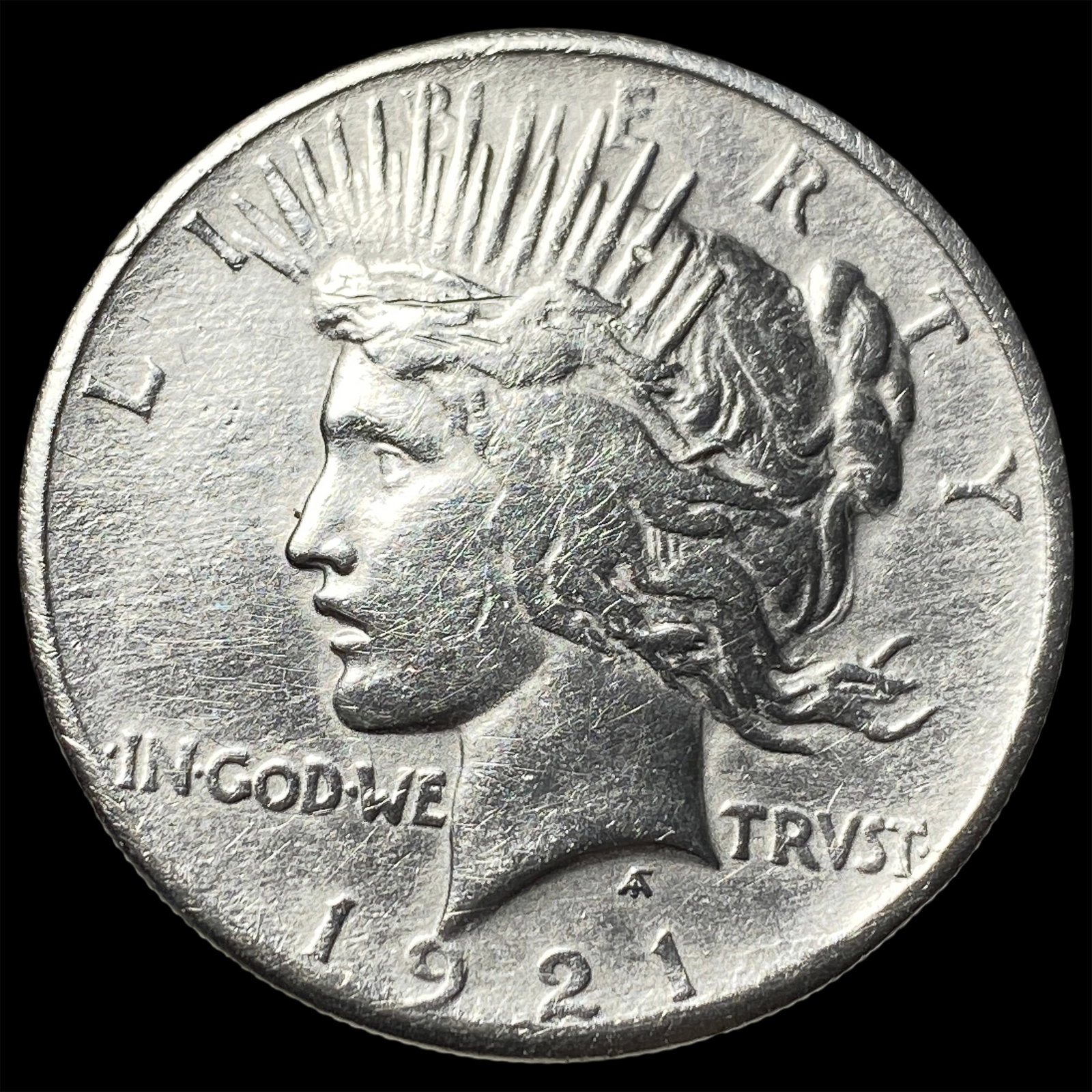1921 Silver Peace Dollar CLOSELY UNCIRCULATED: 1921 Silver Peace Dollar CLOSELY UNCIRCULATED
