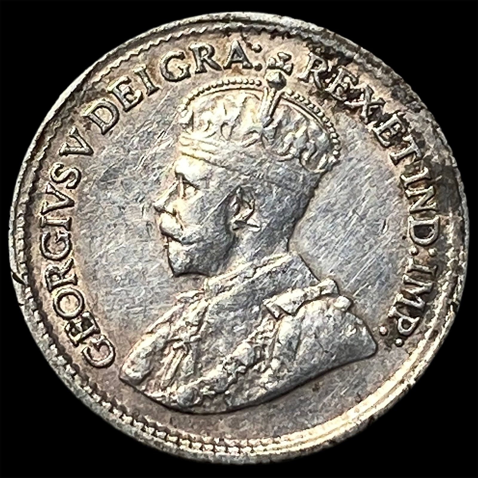 1920 Canada Silver 5 Cents CLOSELY UNCIRCULATED: 1920 Canada Silver 5 Cents CLOSELY UNCIRCULATED